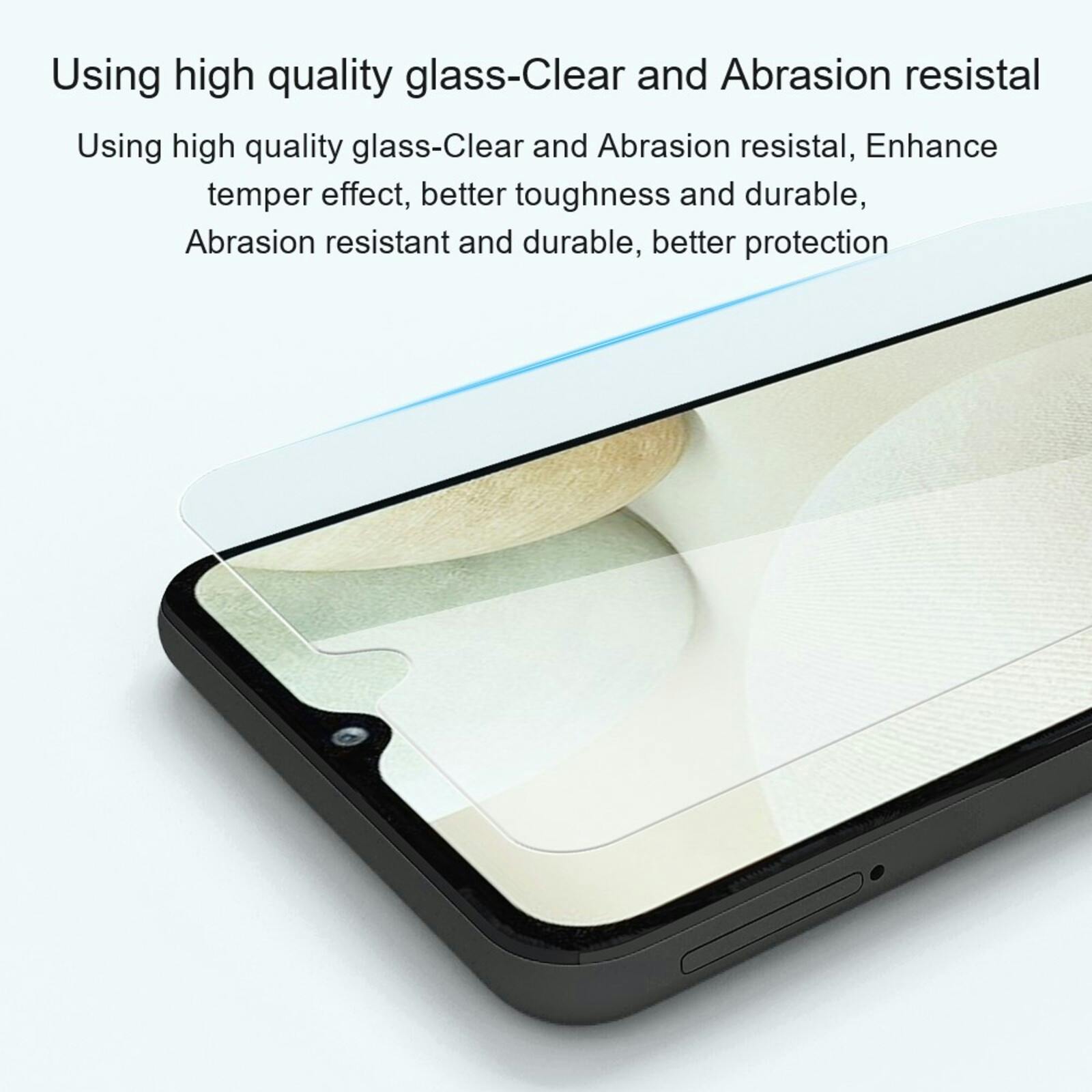 Amorus Samsung Galaxy A27 Screenprotector Gehard Glas Transparant