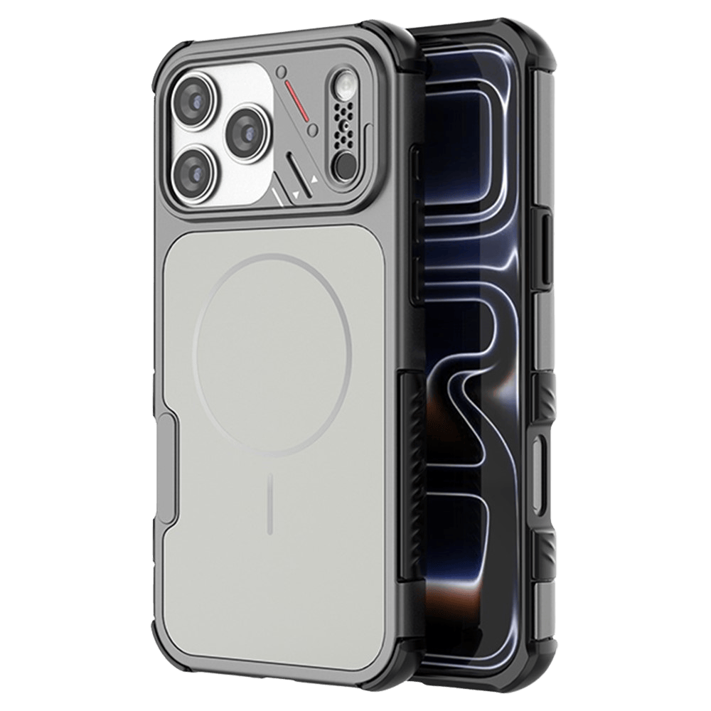 CaseBody Apple iPhone 17 Pro / 18 Pro Shockproof MagSafe Back Cover Grijs