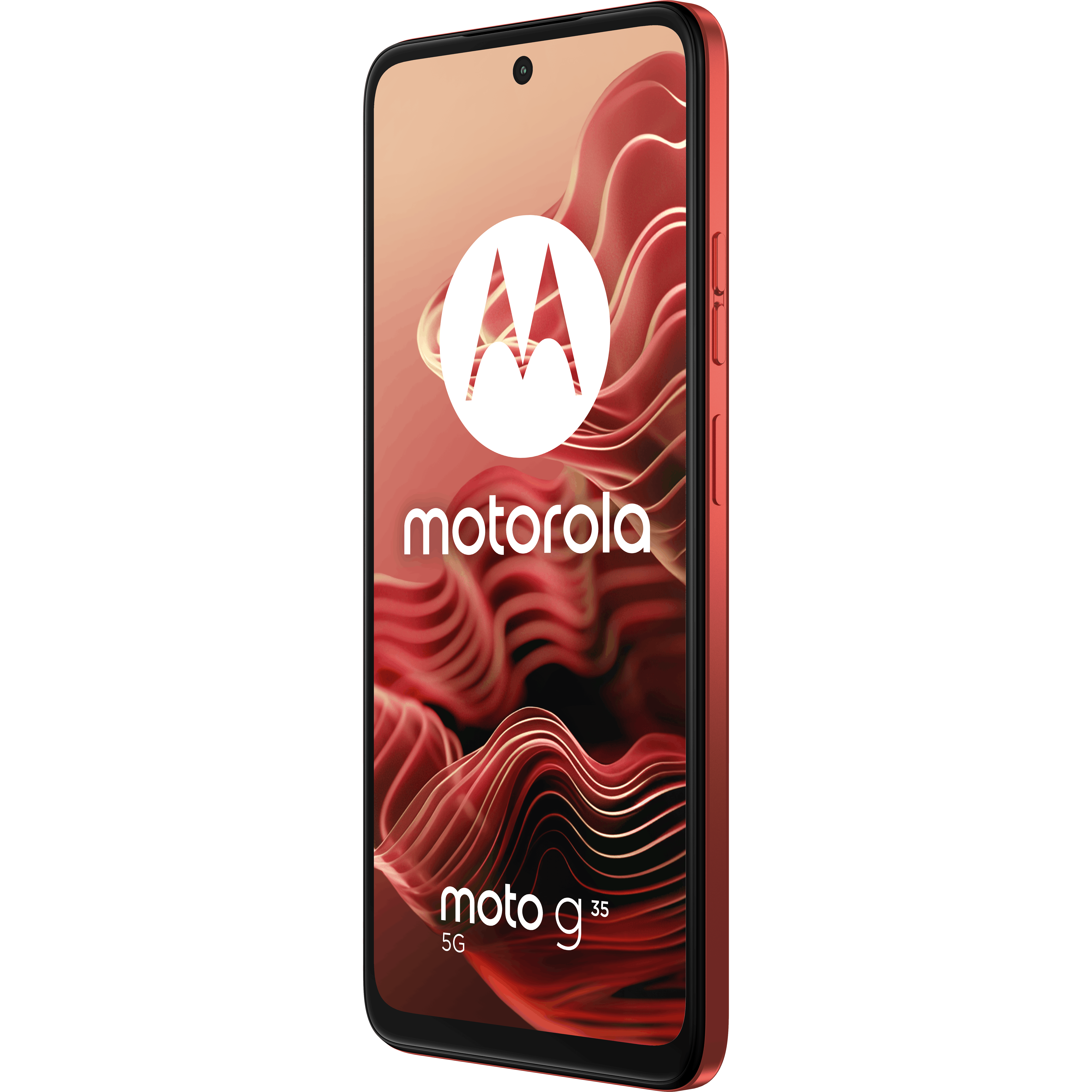 Motorola Moto G35 Guave Red - Aanzicht vanaf rechts