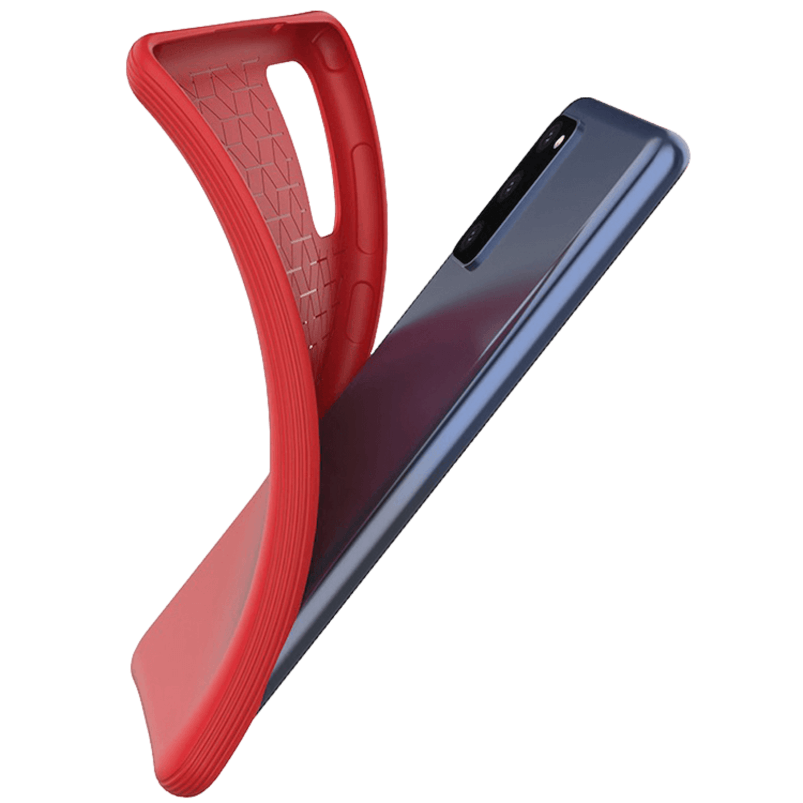 Comfycase Samsung Galaxy S20 FE Anti-Shock Mat Hoesje Rood