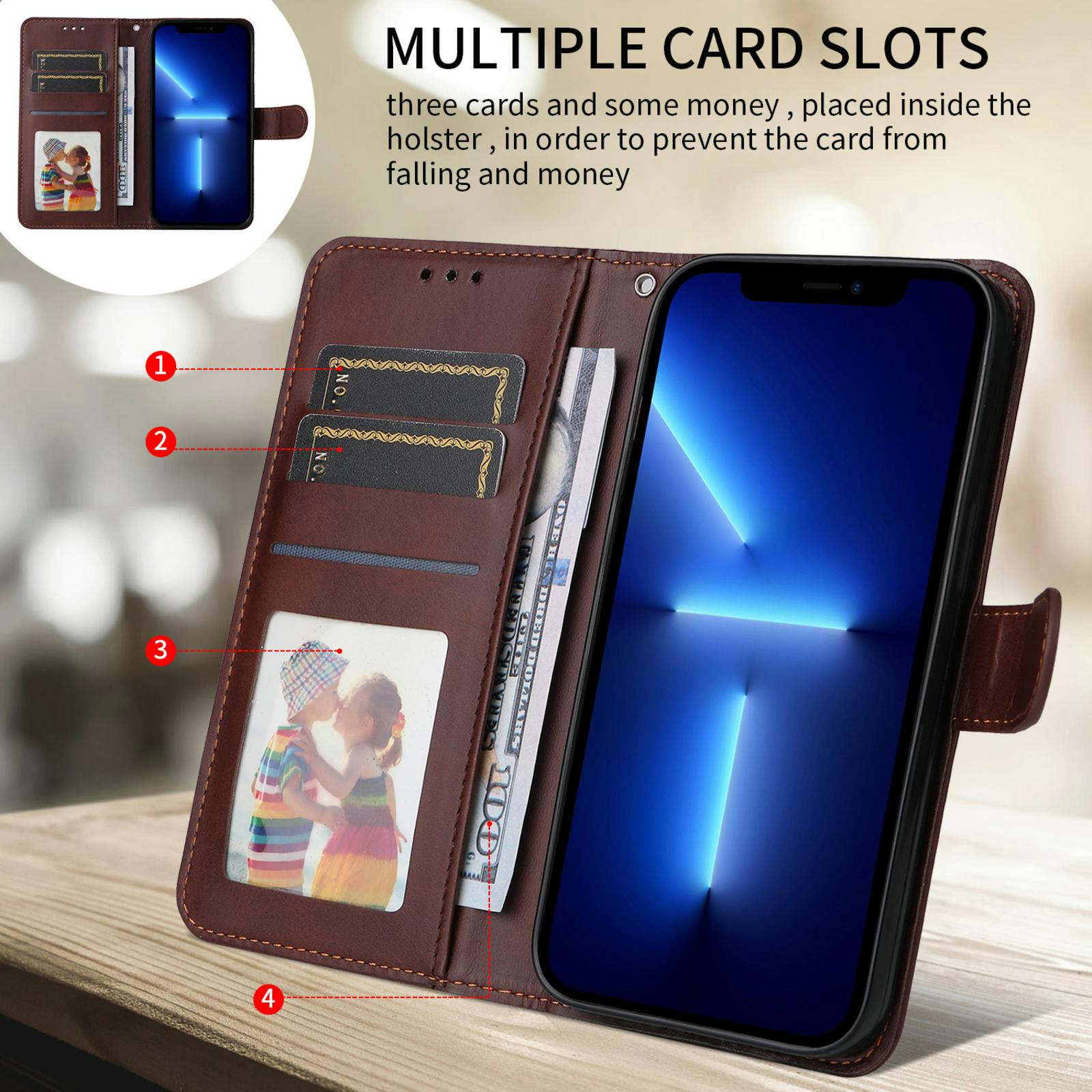 Comfycase OPPO Reno16 (Pro) 5G Bookcase Bruin