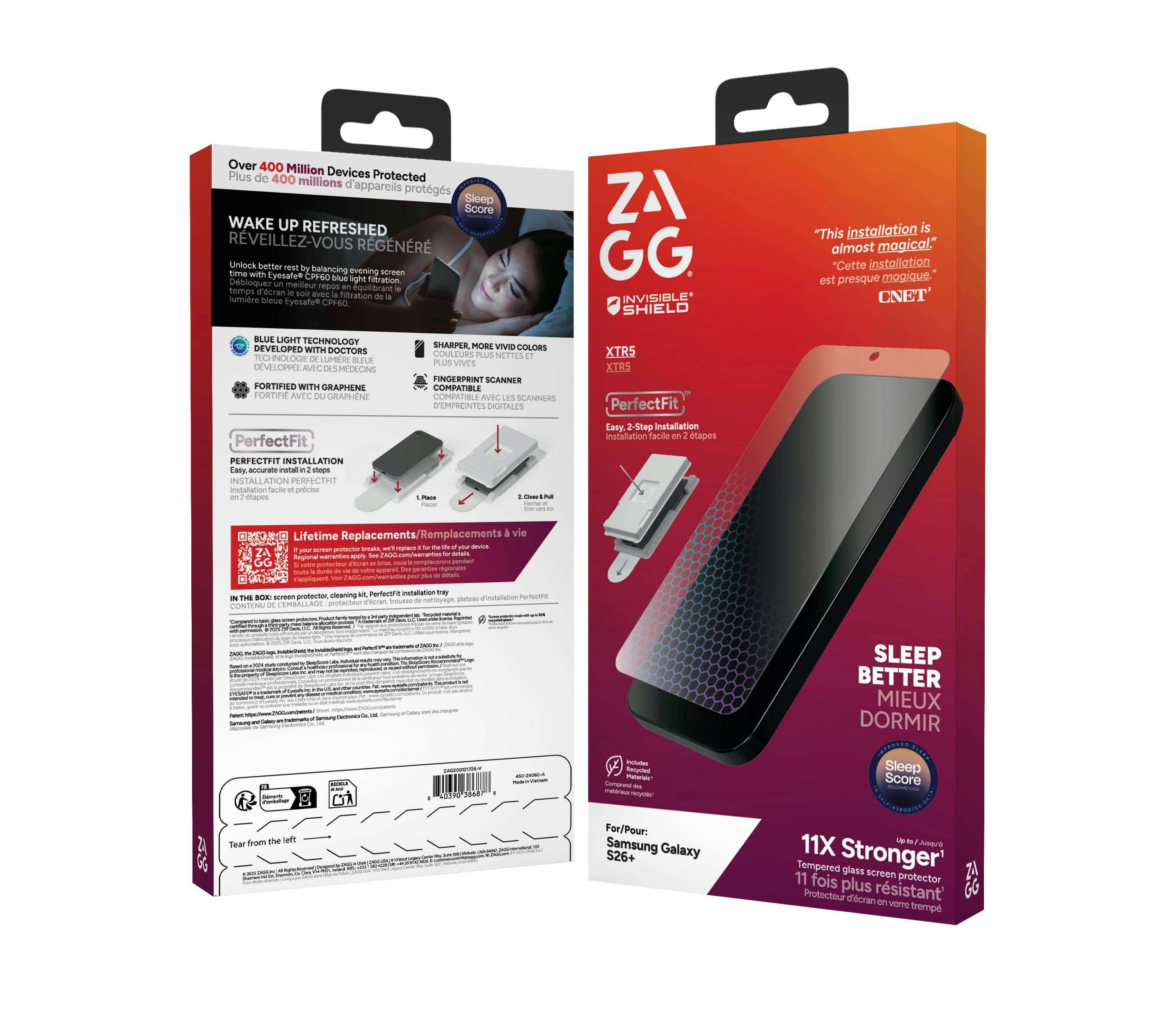 InvisibleShield Samsung Galaxy S26 Plus XTR5 Glazen Screenprotector