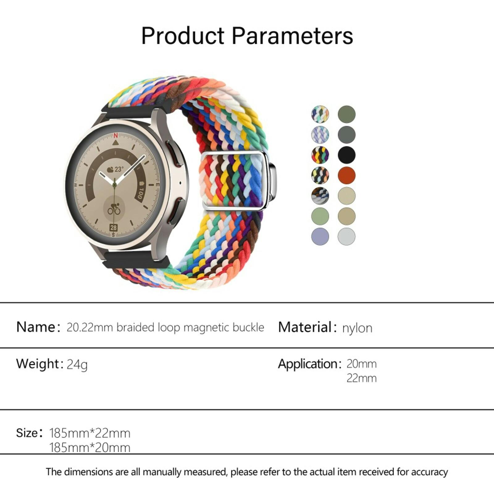 Kalebol Universeel Nylon Watch Bandje Paars