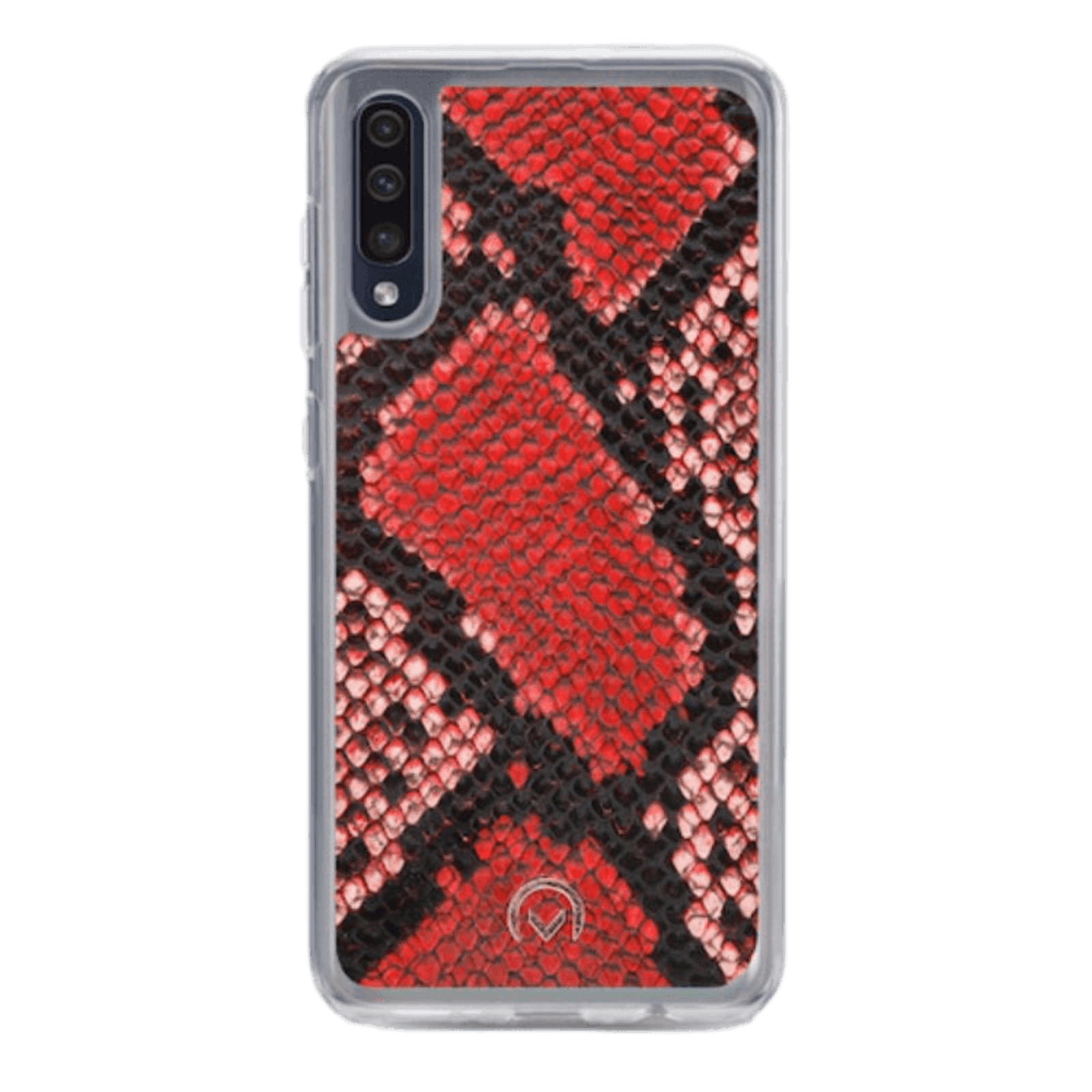 Mobilize Samsung Galaxy A50 Velvet Clutch Red Snake Rood