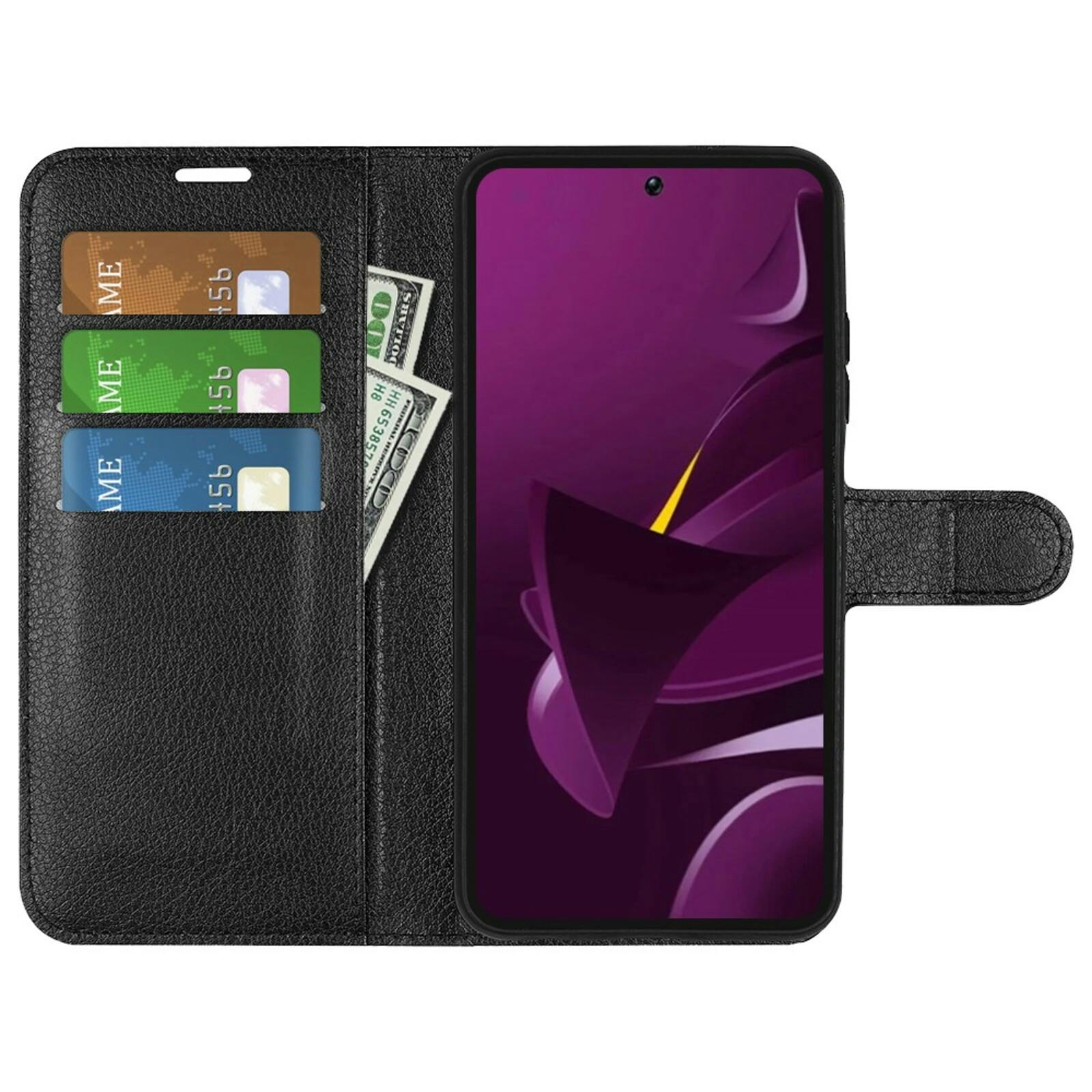 CaseBody POCO M7 Pro 5G Bookcase Hoesje Zwart