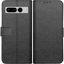 Just in Case Pixel 7 Pro Portemonnee Hoesje Zwart - Voorkant