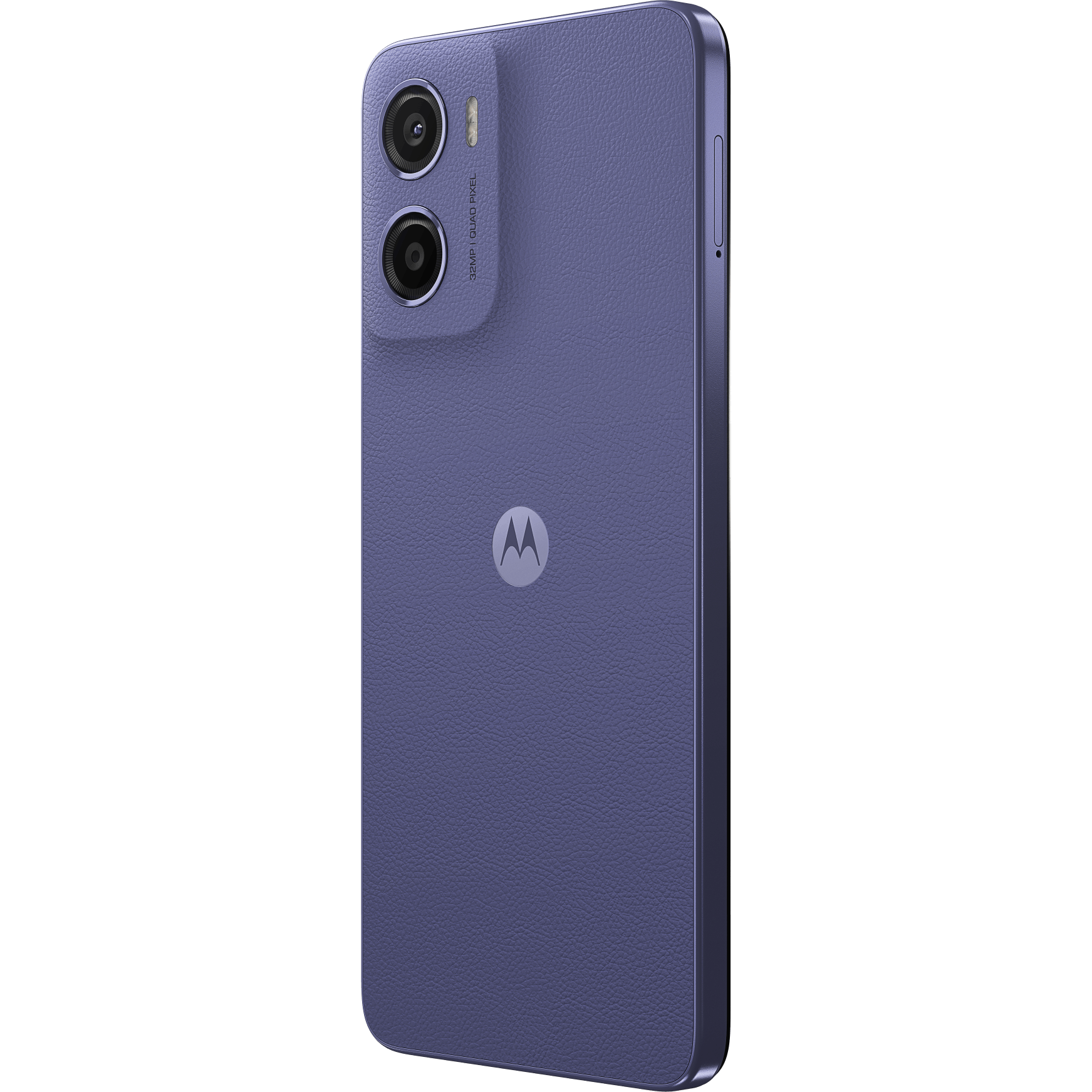 Motorola Moto E15 Fresh Lavender - Aanzicht vanaf rechts