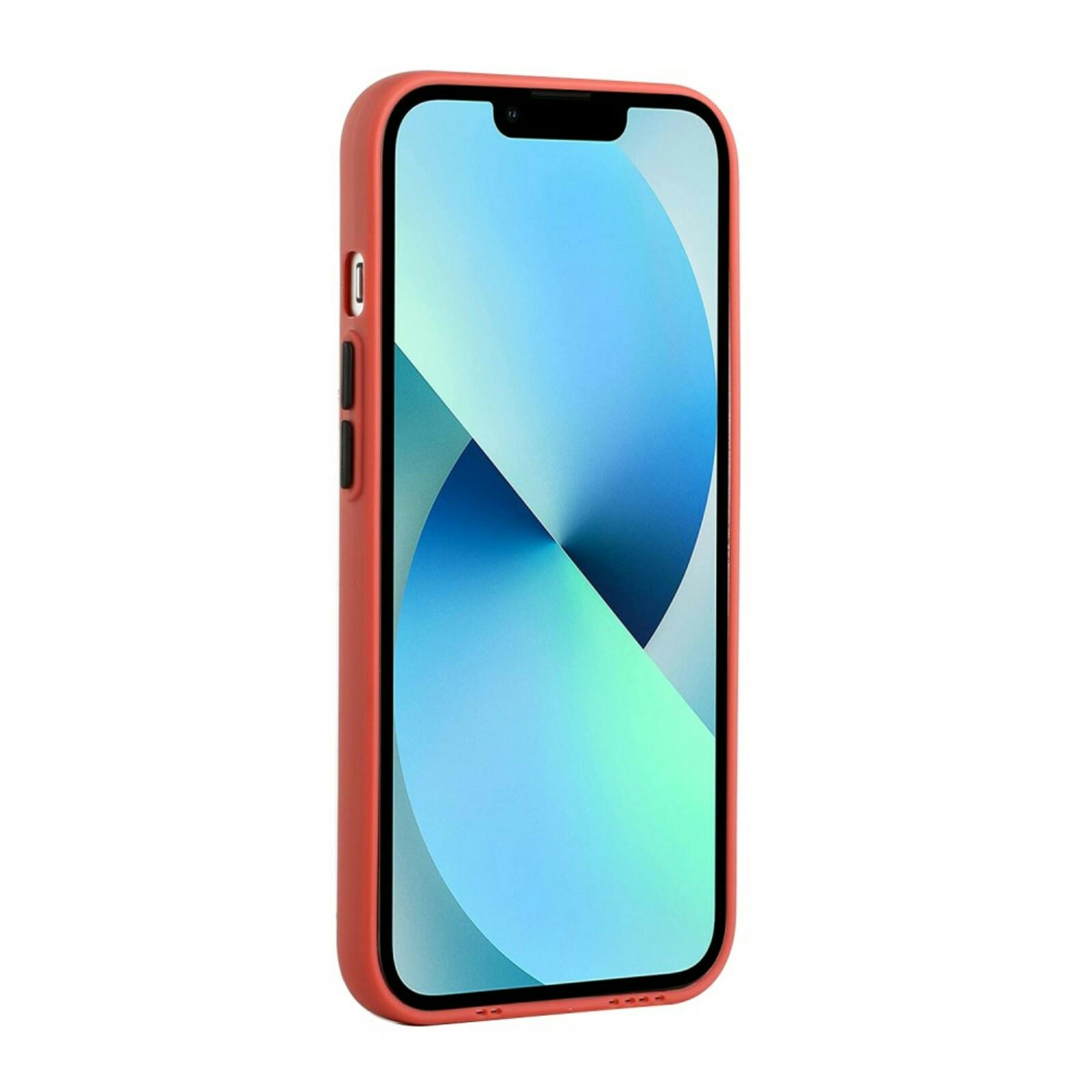 CaseBody iPhone 13 Telefoonhoesje met Kaarthouder Rood