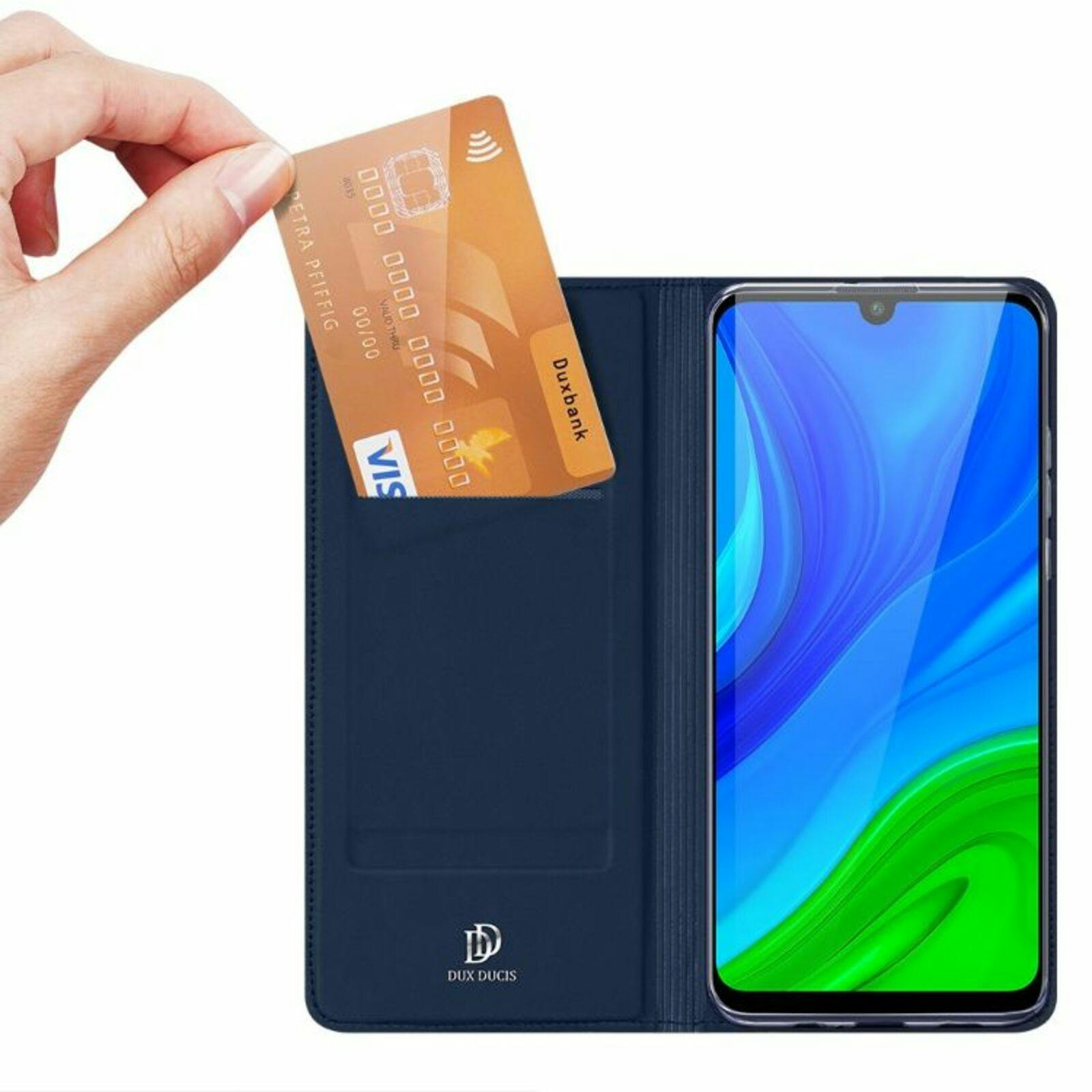 DUX DUCIS Huawei P Smart 2020 Skin Pro Pasje Flip Case Blauw