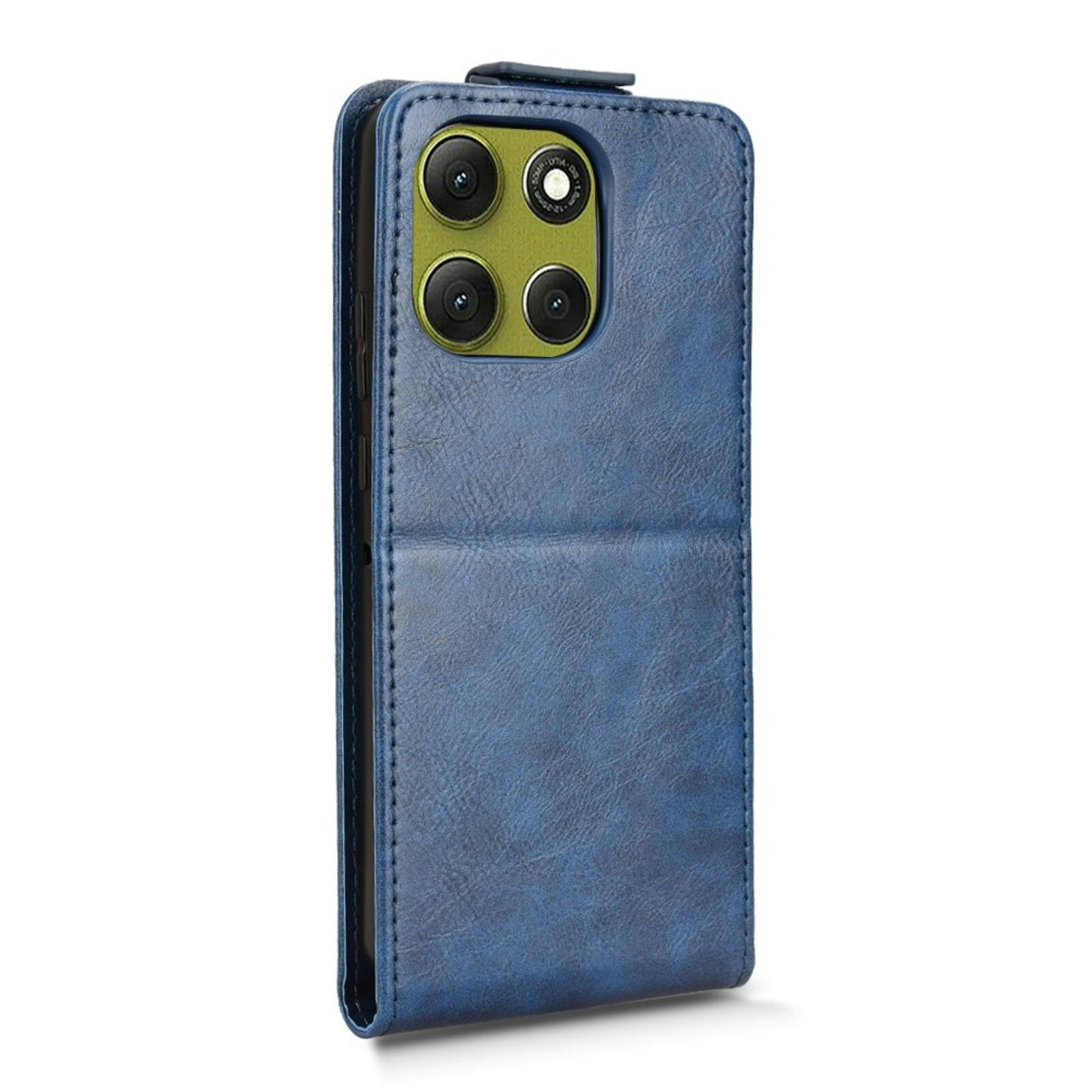 Comfycase Motorola Moto G86 Flipcover Staand Donkerblauw