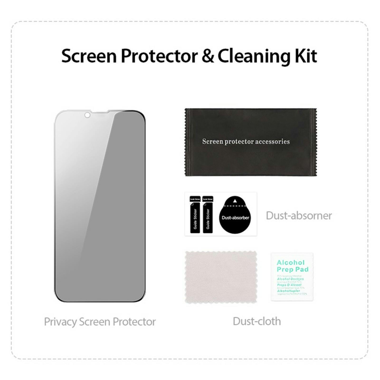 DUX DUCIS Apple iPhone 15 Privacy Screenprotector Gehard Glas Transparant