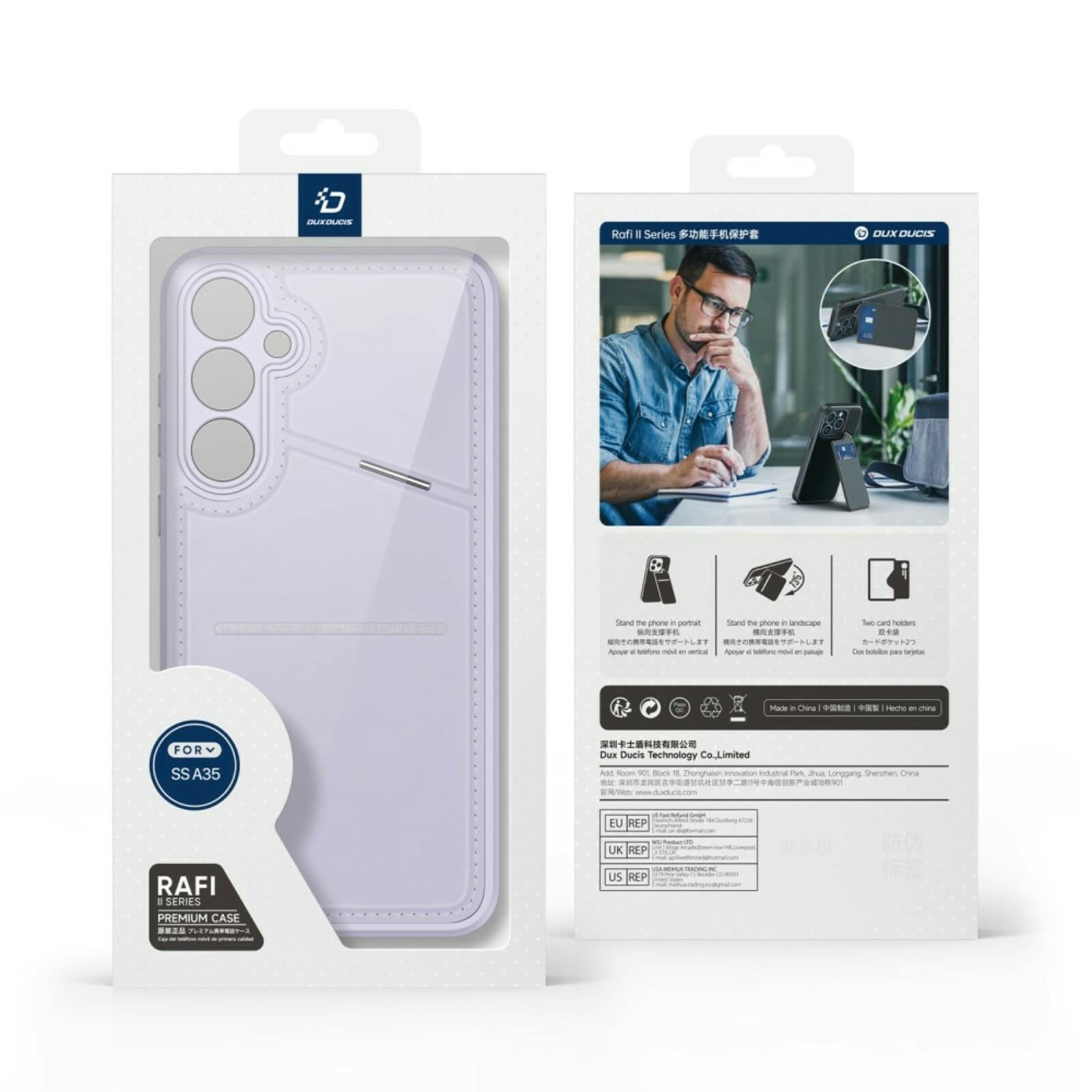 DUX DUCIS Samsung A35 Rafi Series Premium Beschermcase Paars