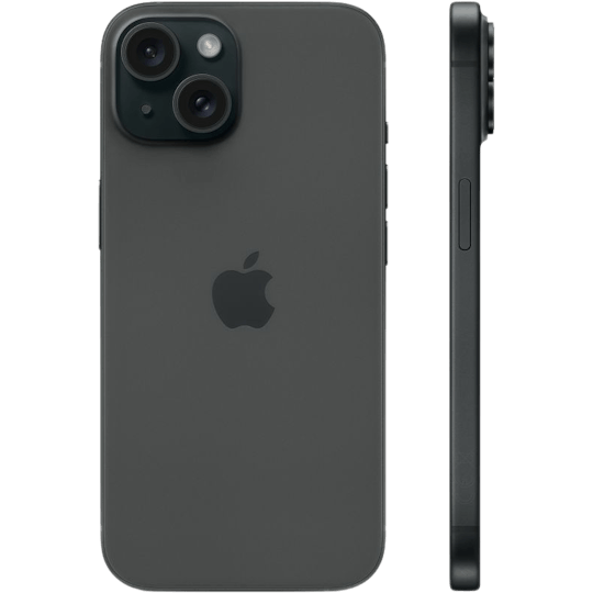 Apple iPhone 15 Black - Zijkant