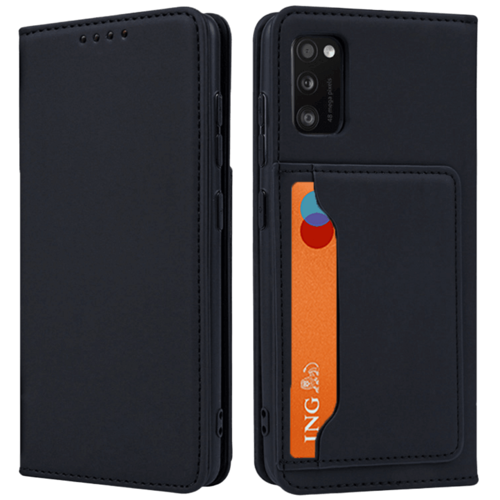 CaseBody Samsung Galaxy A41 BESTE KOOP - Lux Bookcase Hoesje Zwart