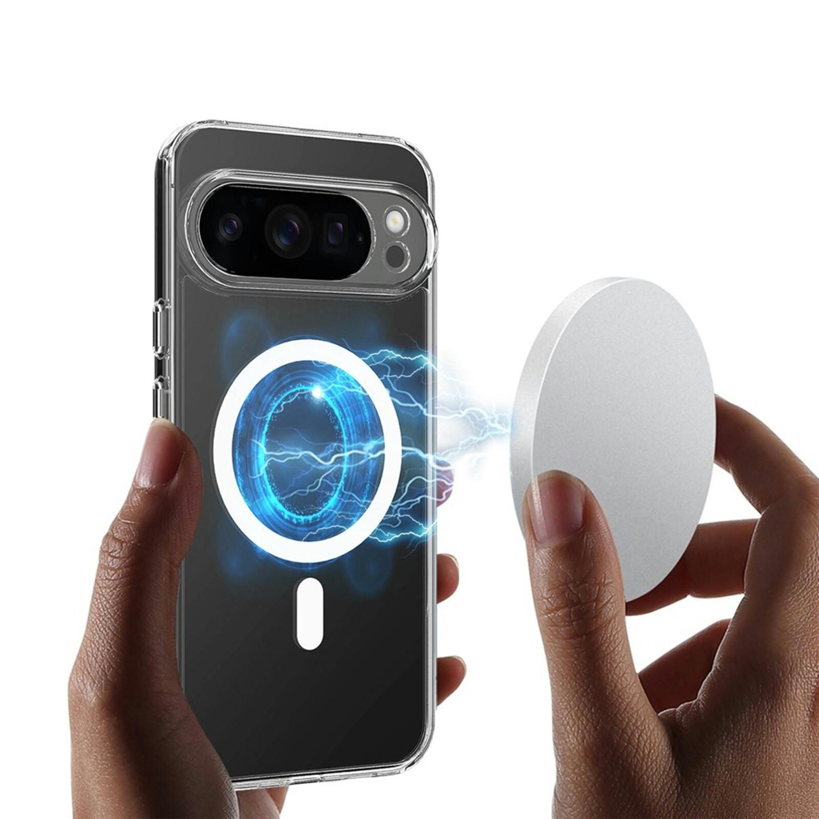 CaseBody Google Pixel 10 Pro XL MagSafe Airbag Hoesje Transparant