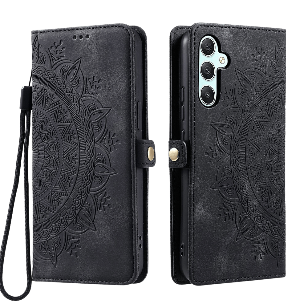 Comfycase Samsung Galaxy S26 FE Mandala Wallet Zwart