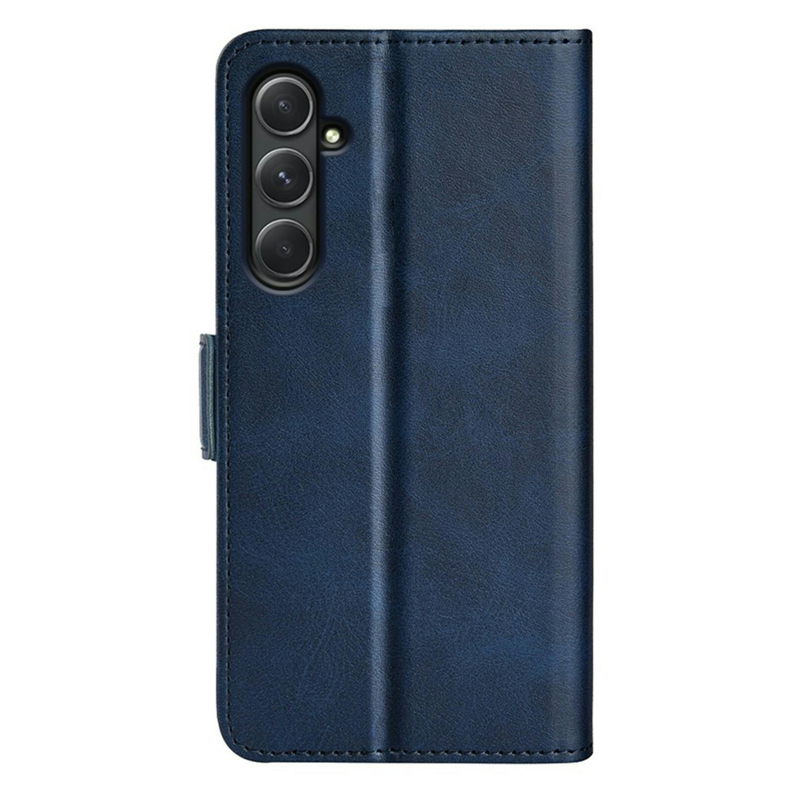 Comfycase Samsung Galaxy A55 Bookcase Hoesje Blauw
