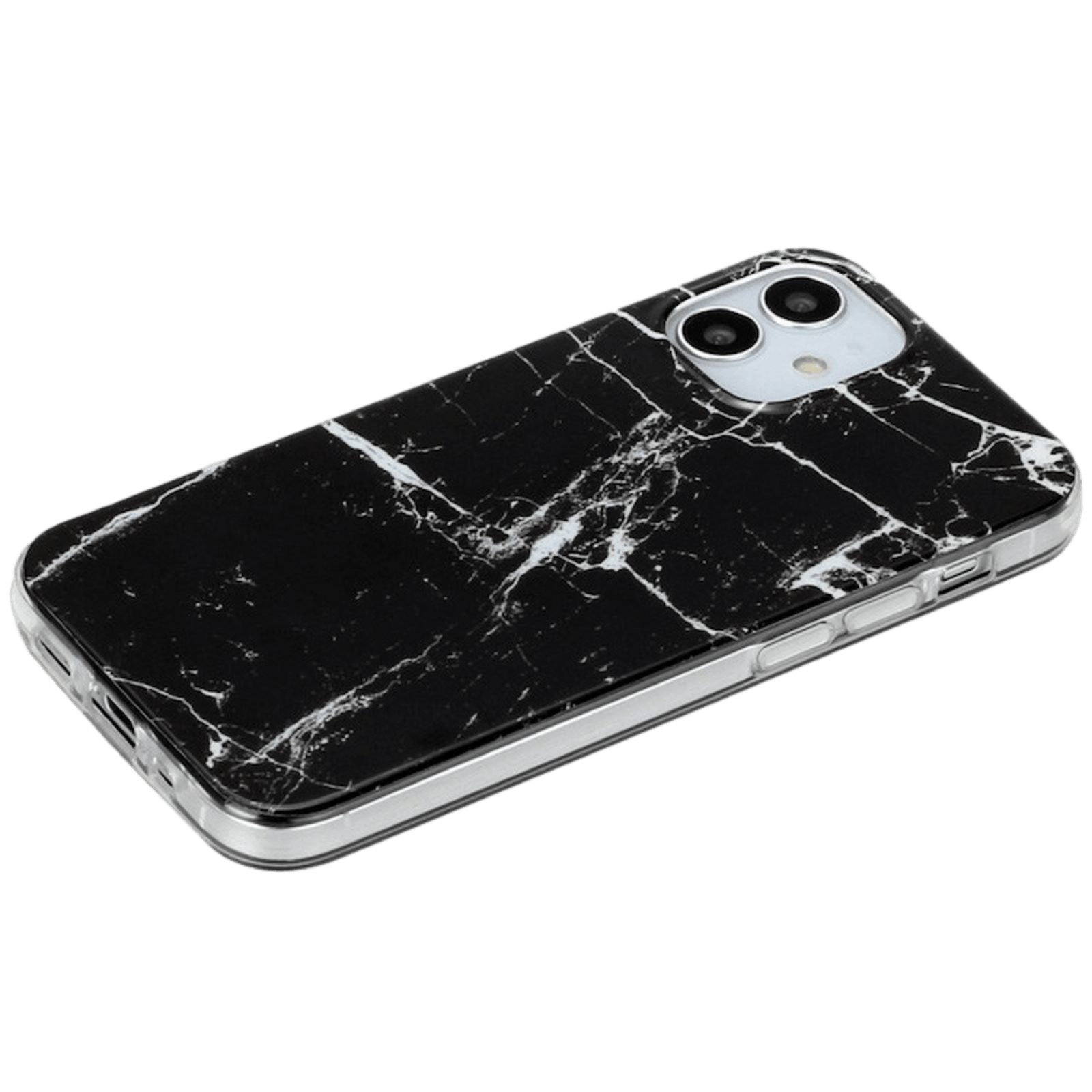 Mocaa Iphone 12 Mini Marmer Hoesje Zwart