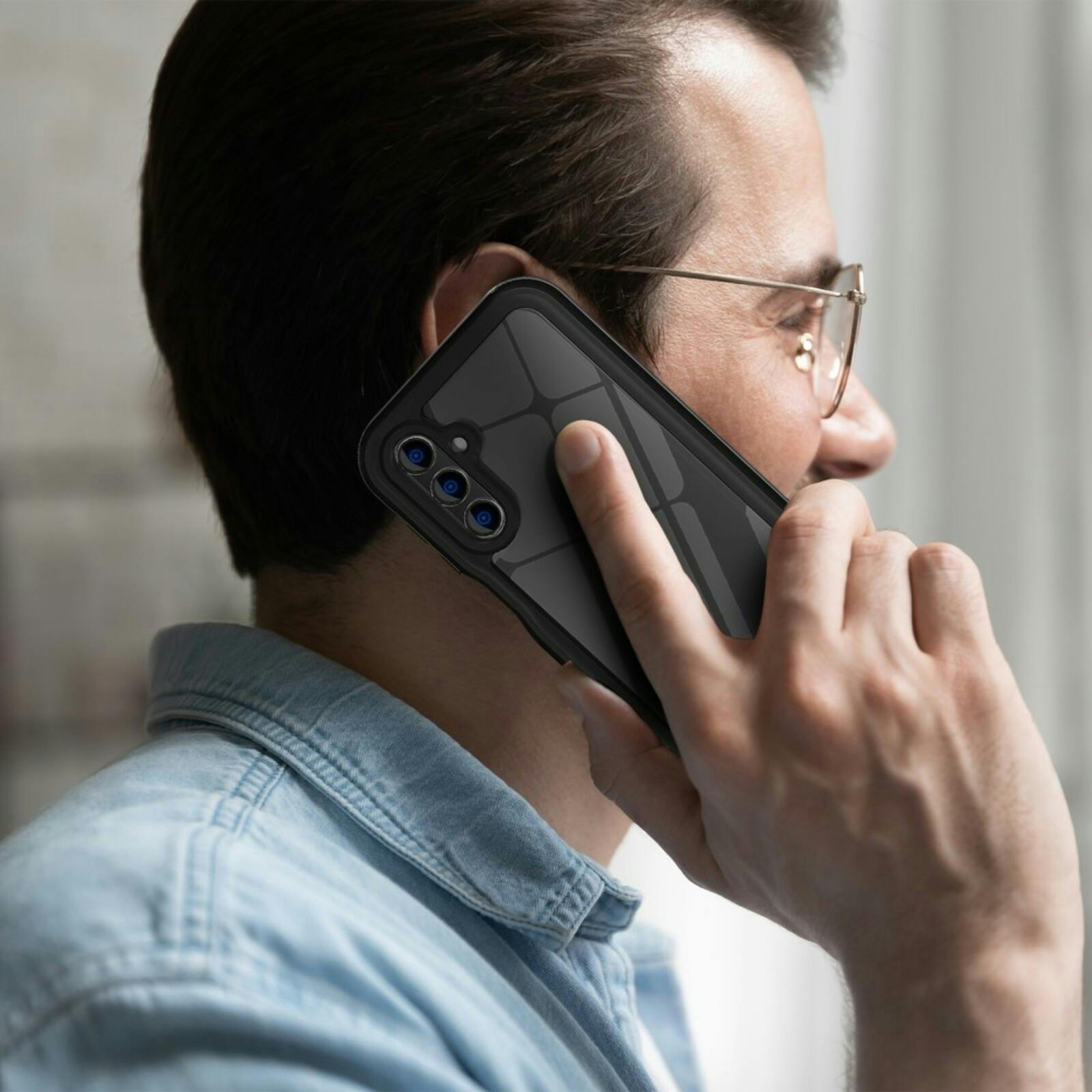 REDPEPPER Samsung A15 Dot Pro Waterproof Hoesje Zwart