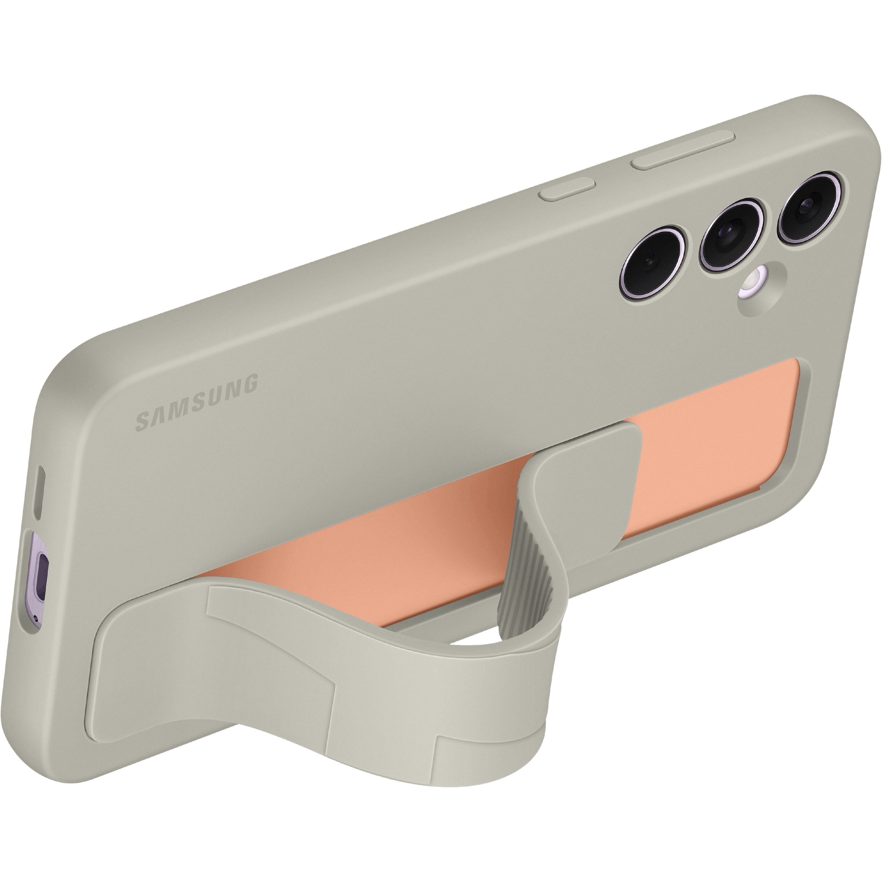 Samsung Galaxy A55 Standing Grip Hoesje Grijs