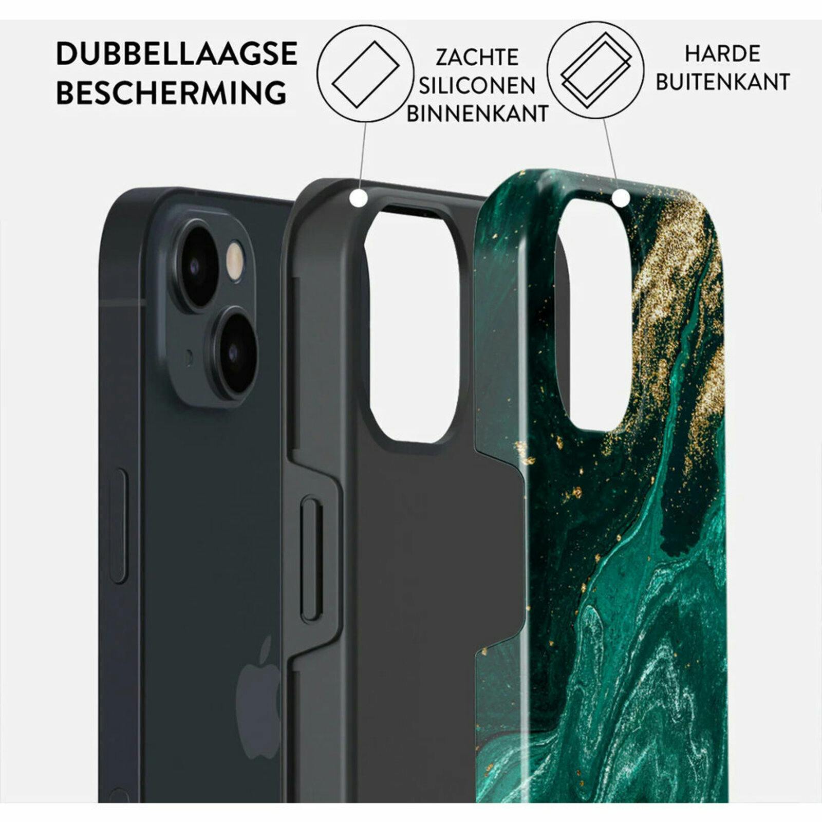 Burga iPhone 15 Hoesje Emerald Pool