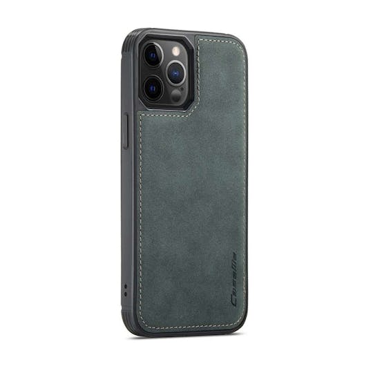 Caseme iPhone 12 (Pro) Portemonnee Hoesje Alles-in-één Blauw Groen