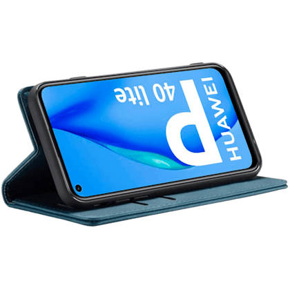 Caseme Huawei P40 Lite business wallet bookcase hoesje Blauw