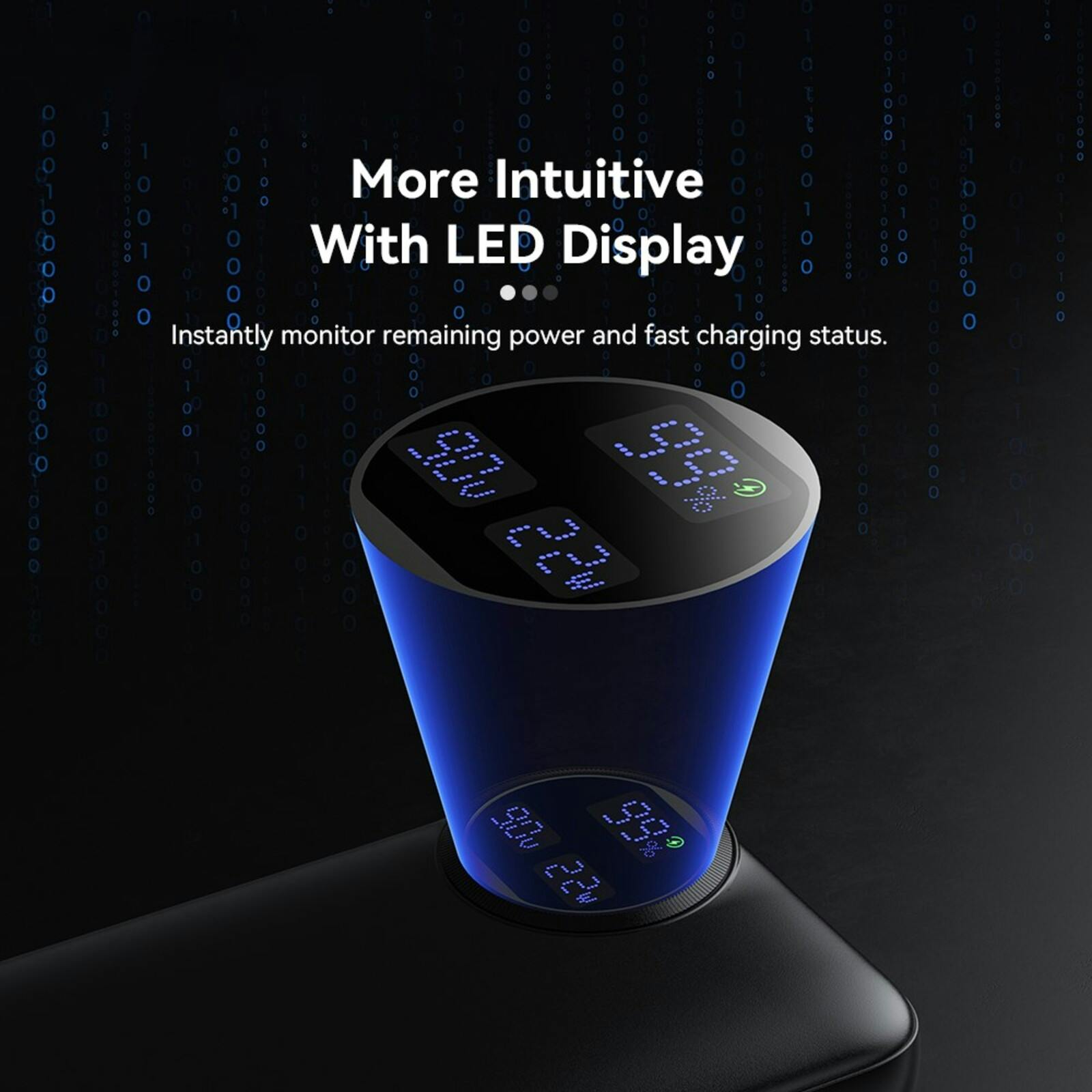 Essager 22.5W Universele Powerbank met Kabel Zwart 20.000 mAh