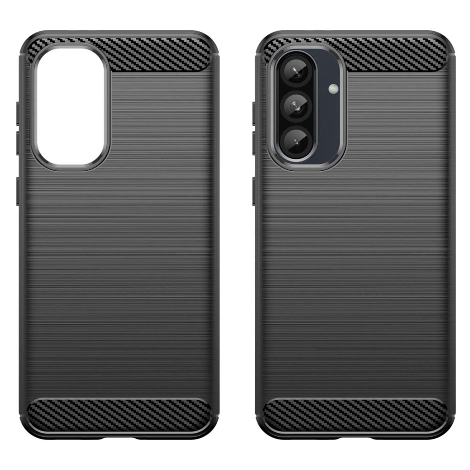 CaseBody Samsung Galaxy A36/A56 Schokbestendig Hoesje Zwart