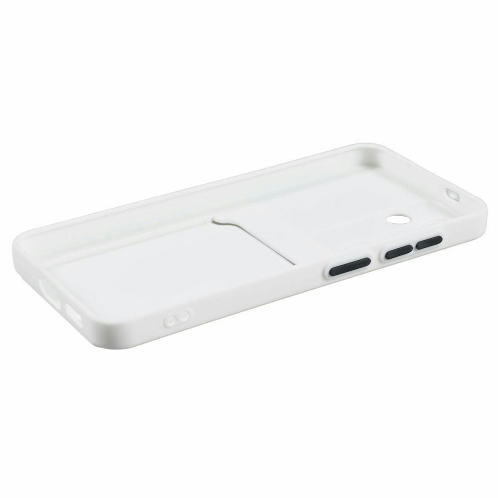 CaseBody Samsung A55 Telefoonhoesje met Kaarthouder Wit