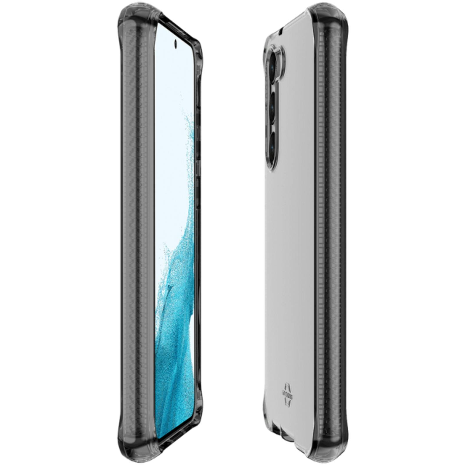 ITSKINS Galaxy S23 Plus Spectrum Doorzichtig Hoesje Transparant Zwart - Zijkant