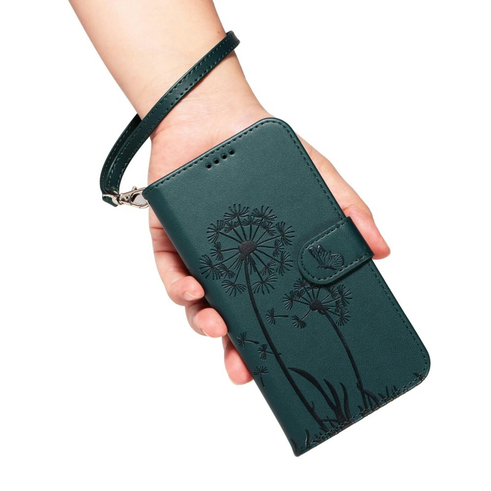 Comfycase Samsung S25 Plus / S24 Plus Dandelion Bookcase Hoesje Zwart