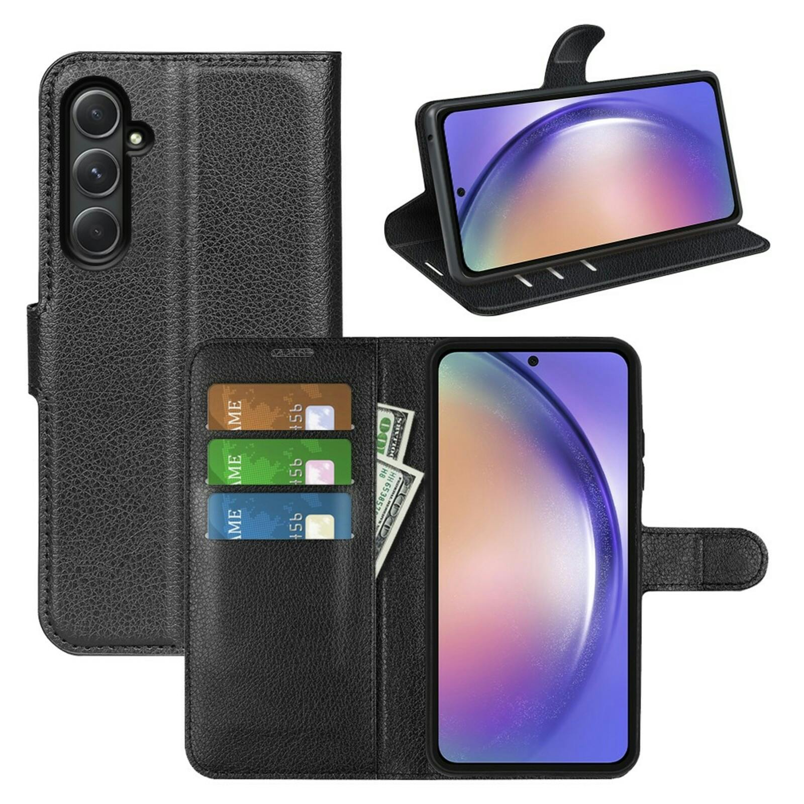 Mocaa Samsung A55 Slim-Fit Book Case Zwart