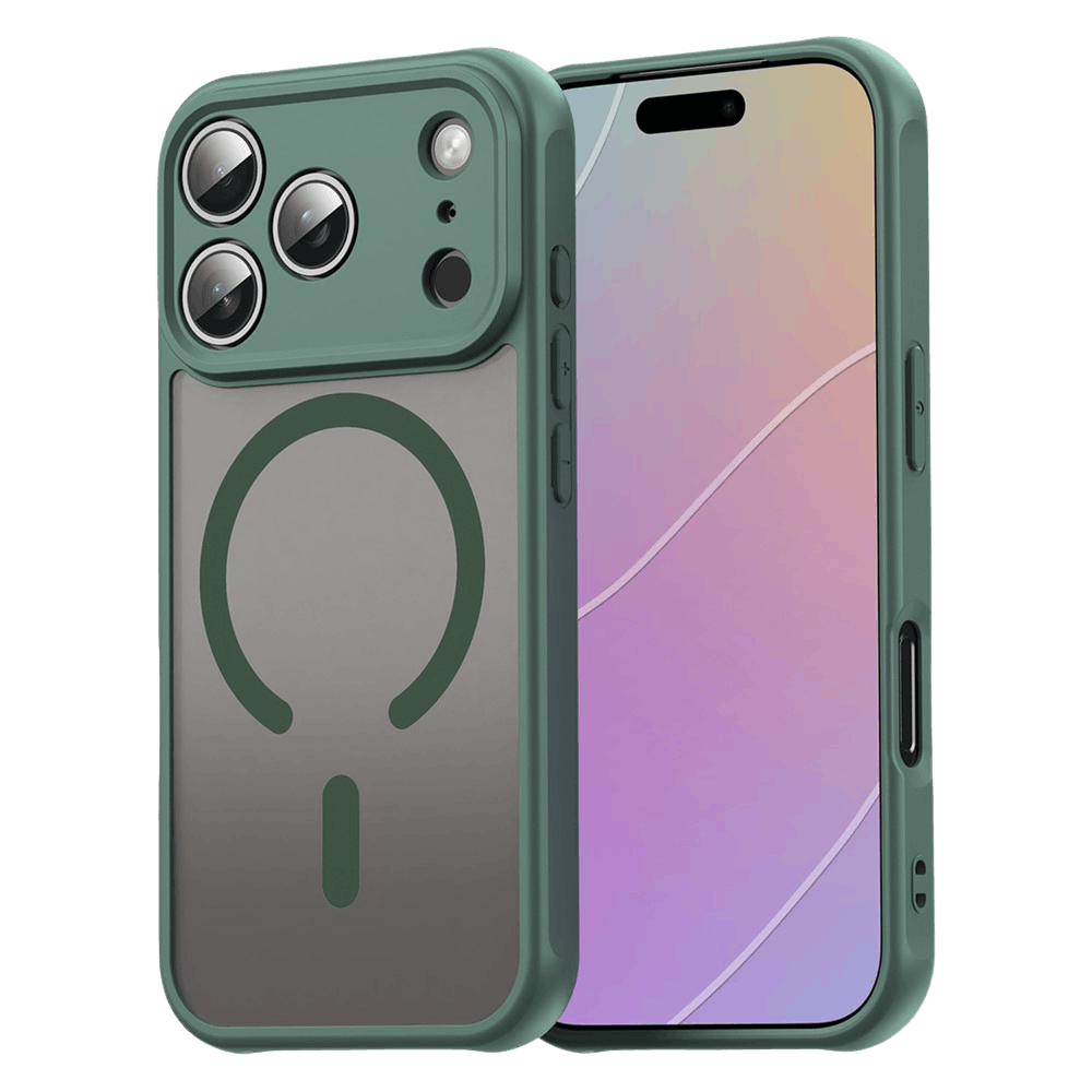 Mocaa Apple iPhone 17 Pro Slim Anti-Shock MagSafe Hoesje Groen