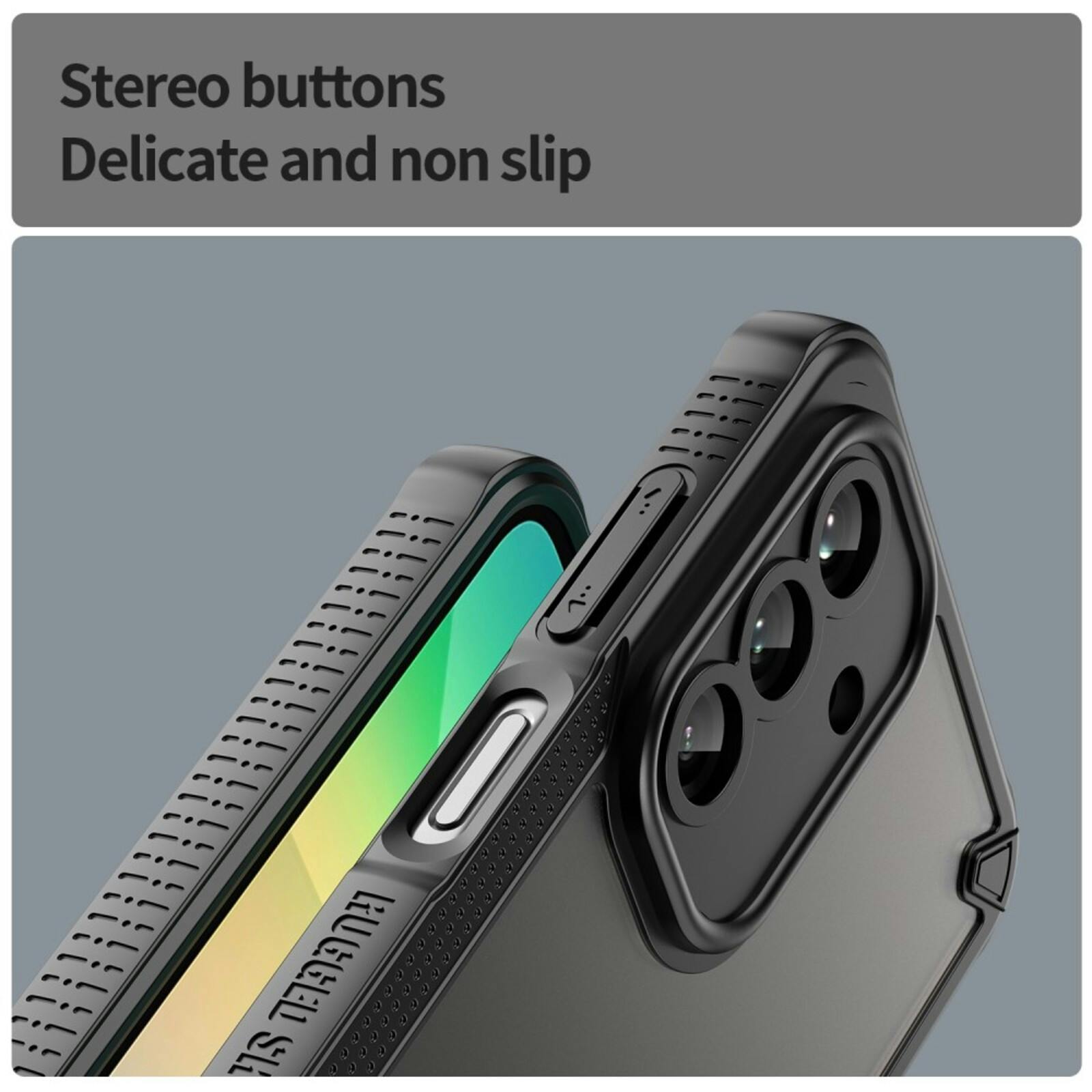 Mocaa Samsung Galaxy A26 Lichtgewicht Rugged Beschermhoesje Zwart