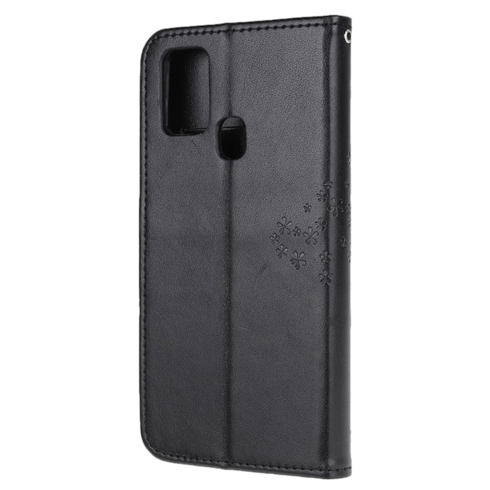 Comfycase Samsung Galaxy A21s Bookcase Hoesje Uiltjes Zwart