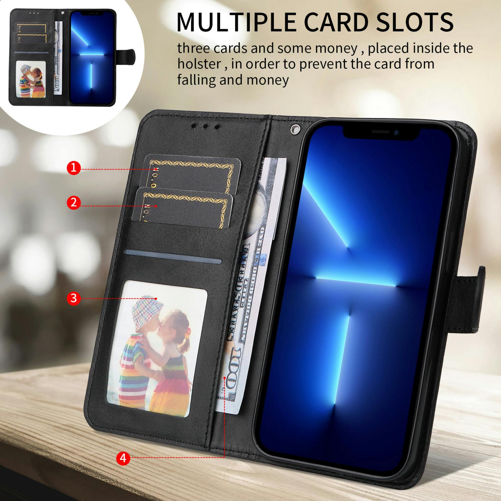 Comfycase OPPO Reno16 Pro 5G Bookcase Hoesje Zwart