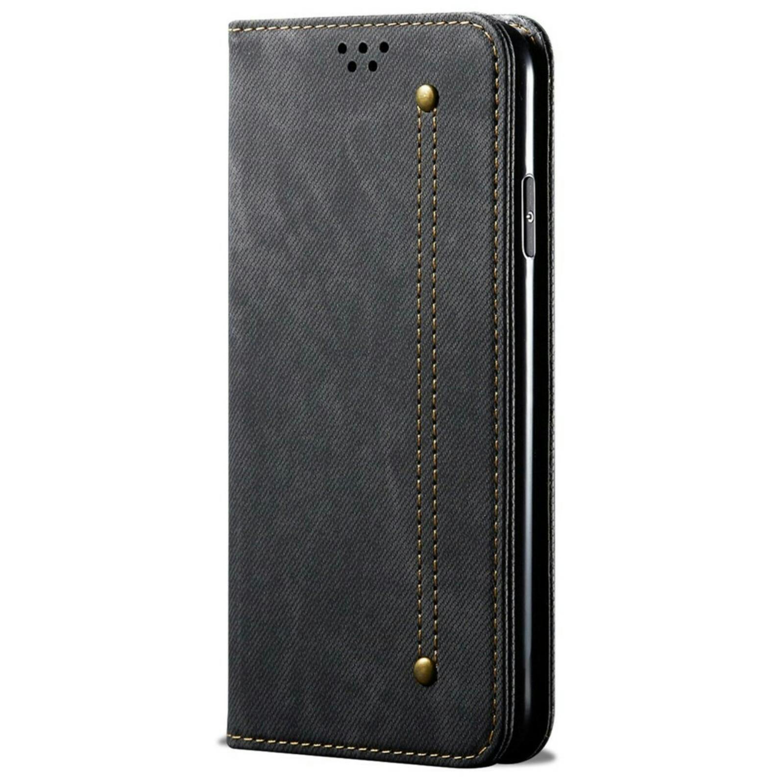CaseBody Samsung Galaxy A55 5G Denim Bookcase Zwart