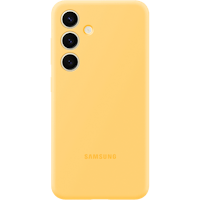 Samsung Galaxy S24 Siliconen Hoesje Geel - Voorkant
