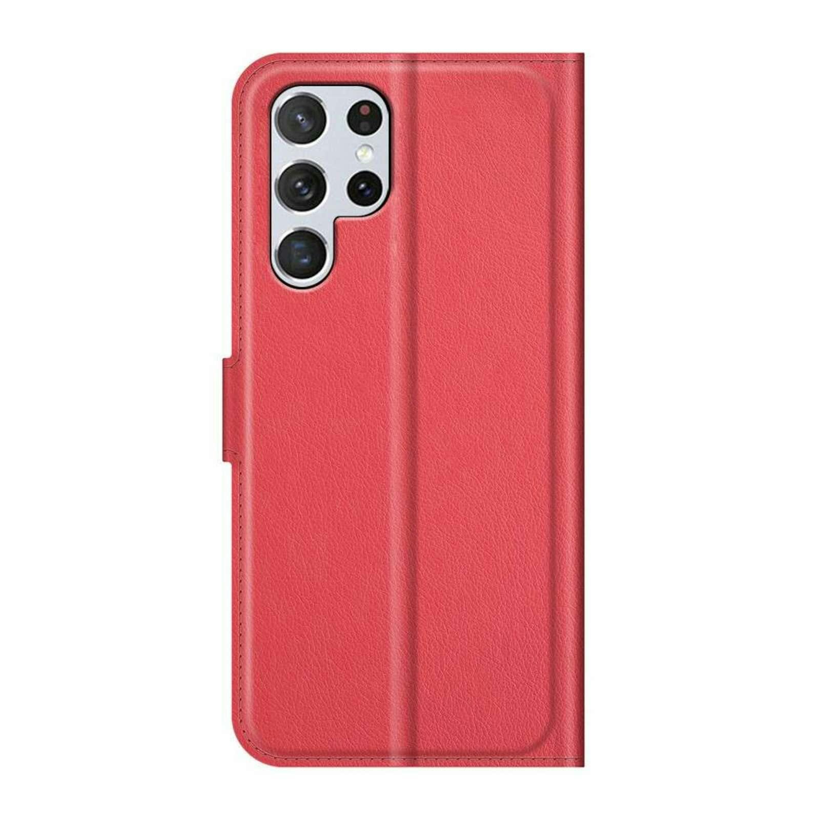 Just in Case Galaxy S22 Ultra TPU Portemonnee Hoesje Red