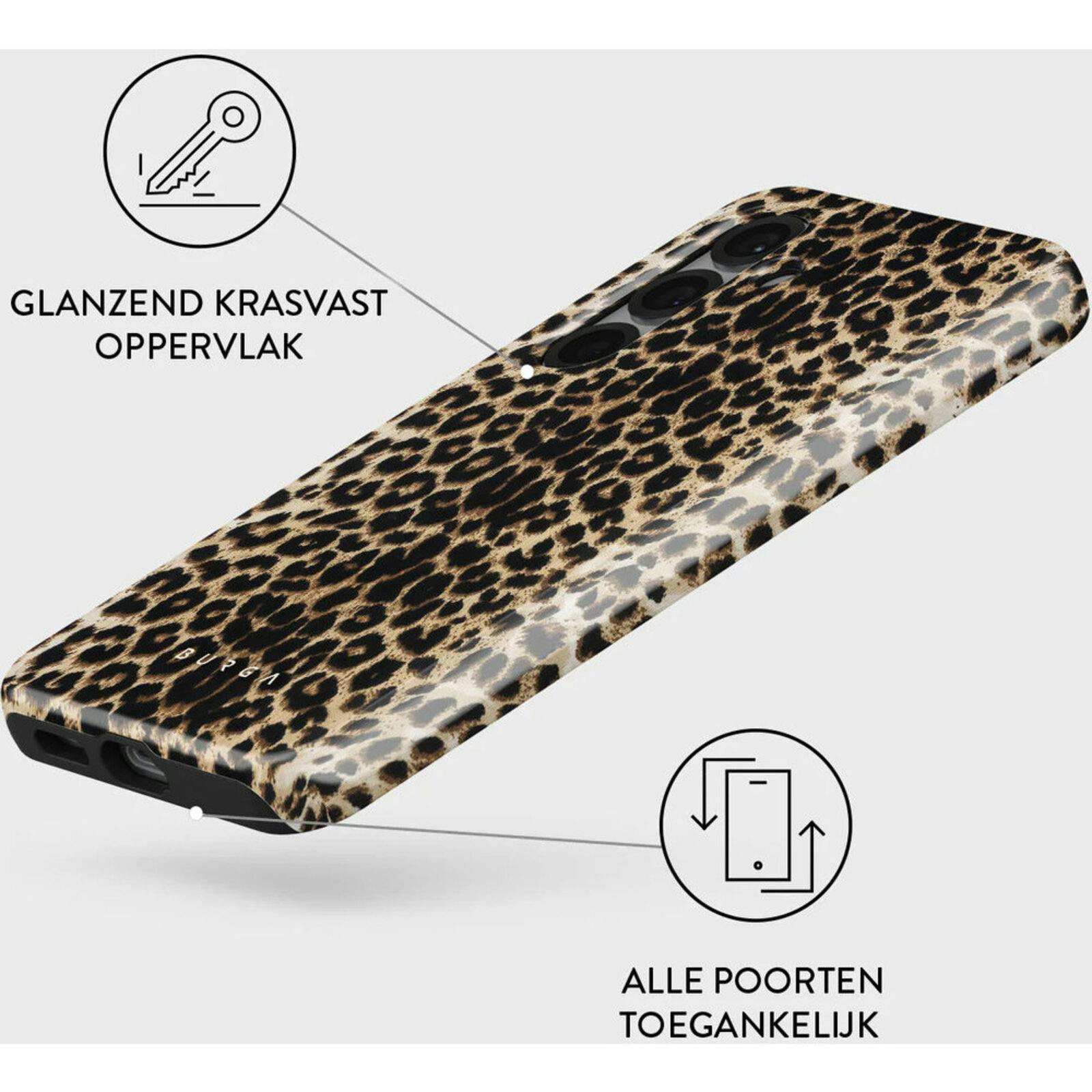 Burga Samsung Galaxy S25 Fashion Hoesje Leopard
