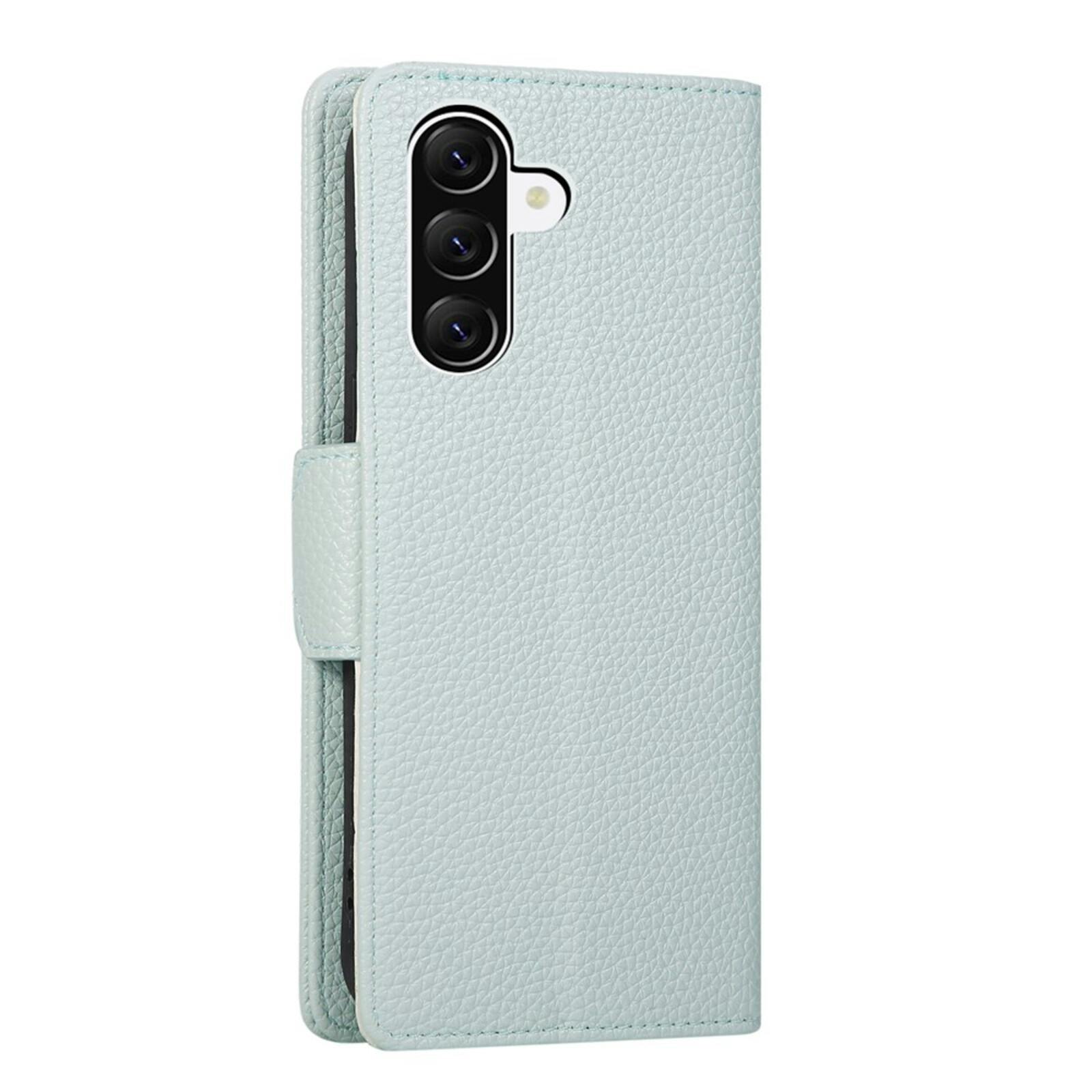 TwoTone Samsung Galaxy A56 Zipper Boek Hoesje Groen