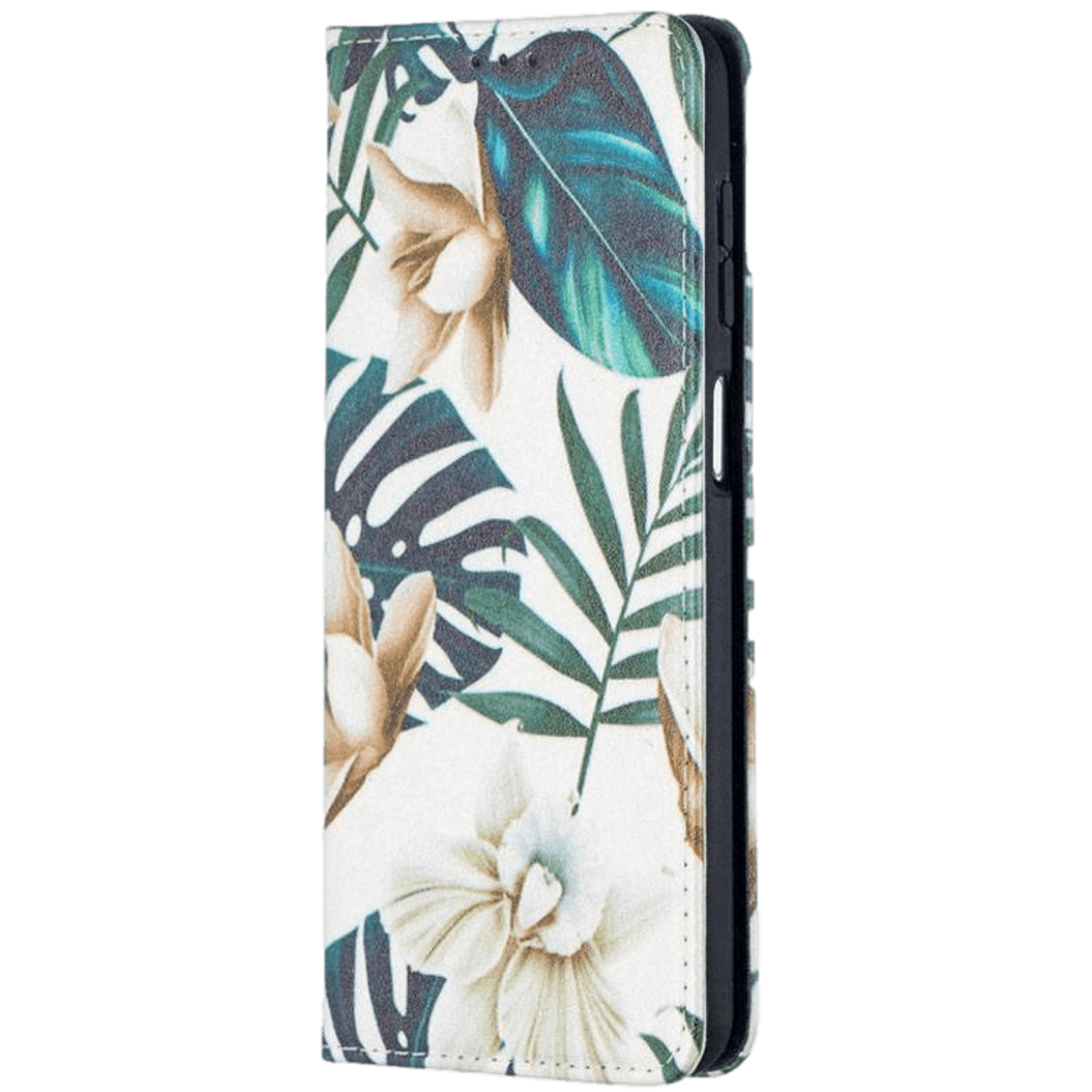 Mocaa Samsung Galaxy A12 Magnetisch Floral Bookcase Hoesje Meerkleurig