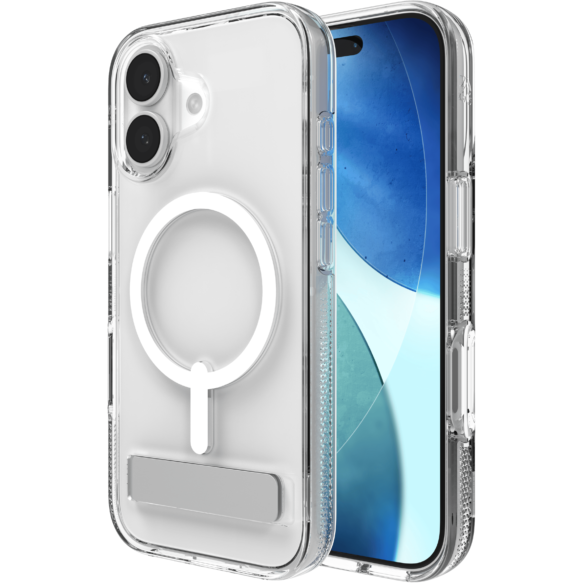 ZAGG iPhone 17 MagSafe Crystal Palace Case met Kickstand - Voorkant