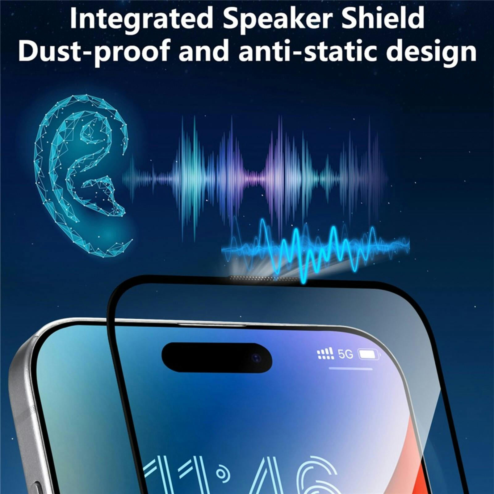 Joyroom Apple iPhone 17 Pro Max Glass Full Screenprotector Transparant