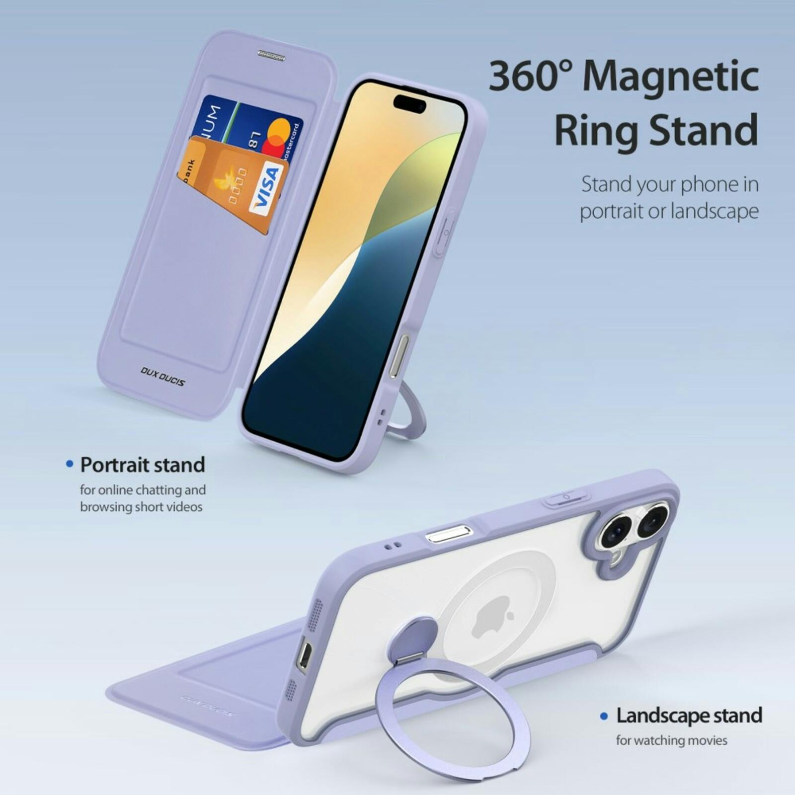 DUX DUCIS Apple iPhone 16 Skin X Pro Hoesje Paars