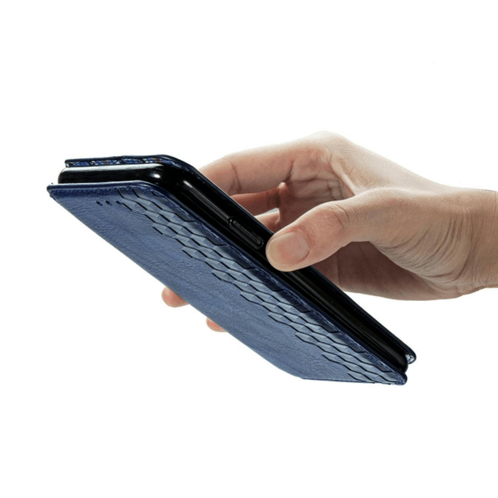 CaseBody Samsung Galaxy S20 Ultra Cubic Telefoonhoesje met Magneetsluiting Blauw