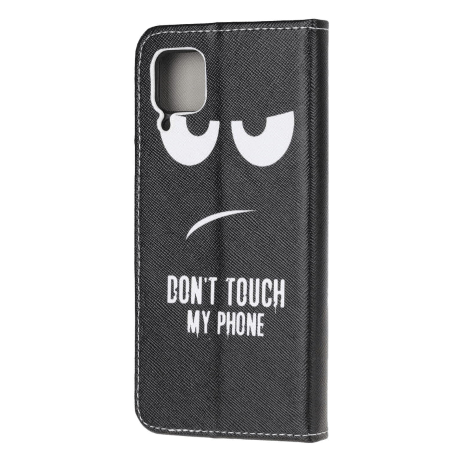 Comfycase Huawei P40 Lite Don't touch my bookcase hoesje Zwart