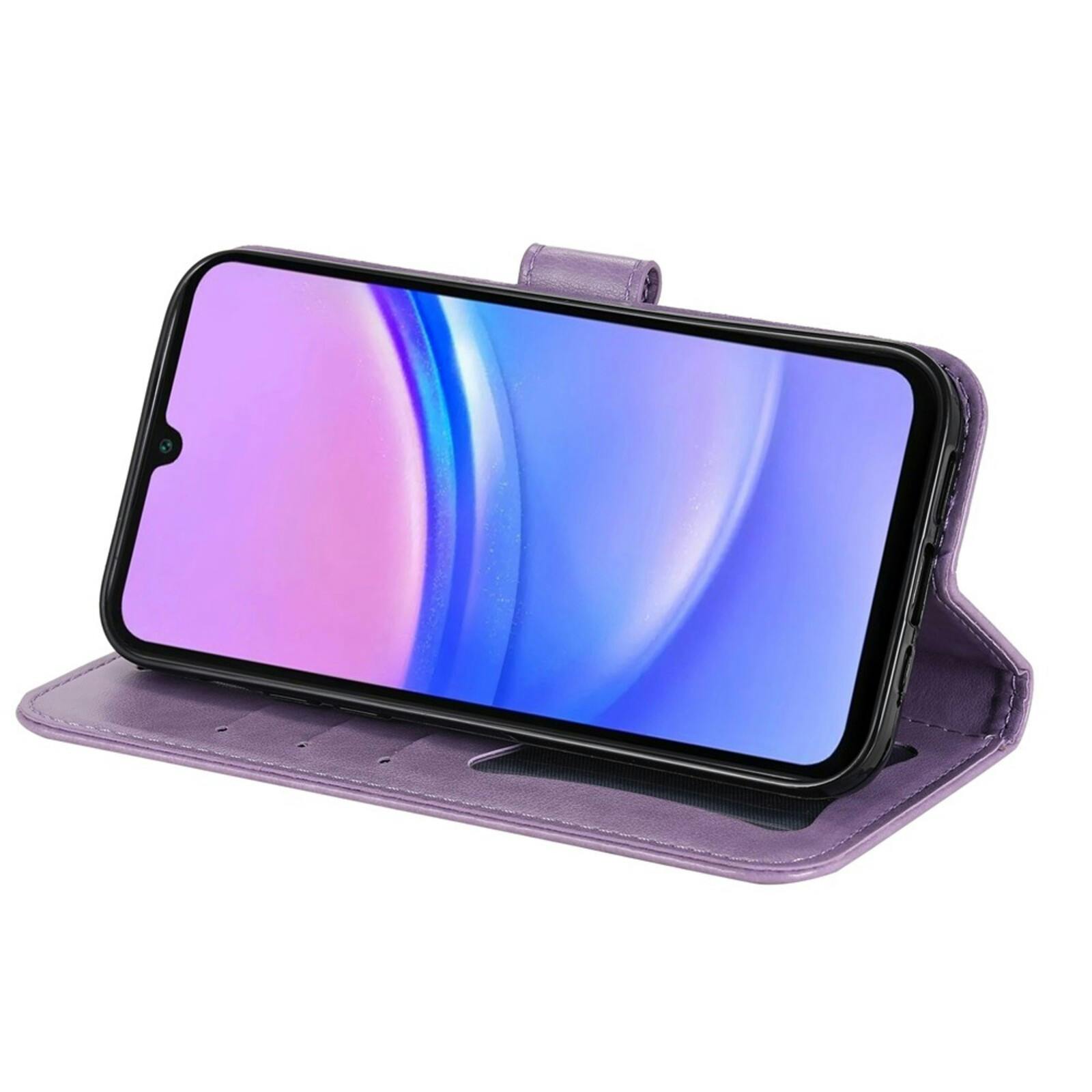 Comfycase Samsung Galaxy A17 / A18 Mandala Bookcase Paars