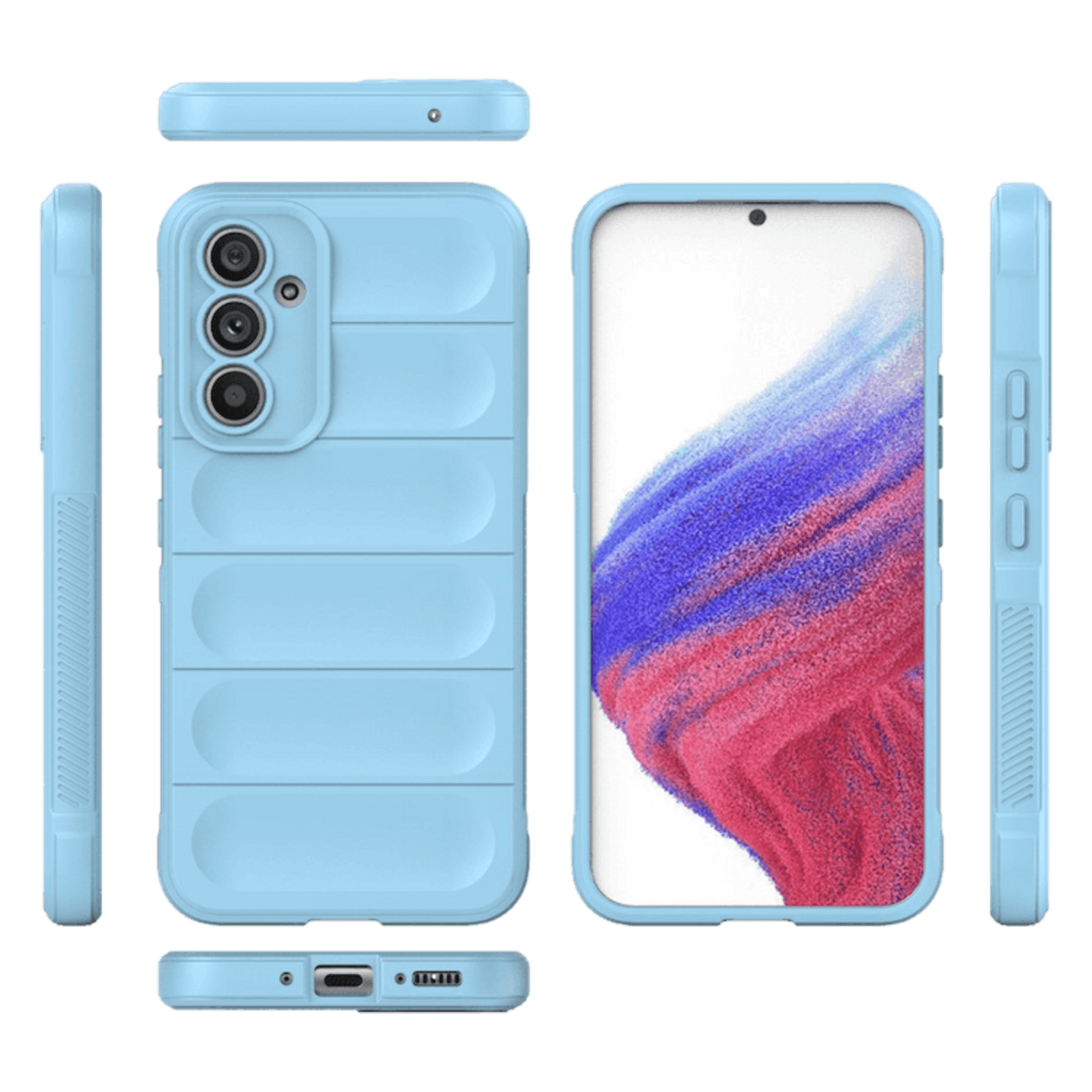 Comfycase Samsung Galaxy A54 Cushion Case Blauw